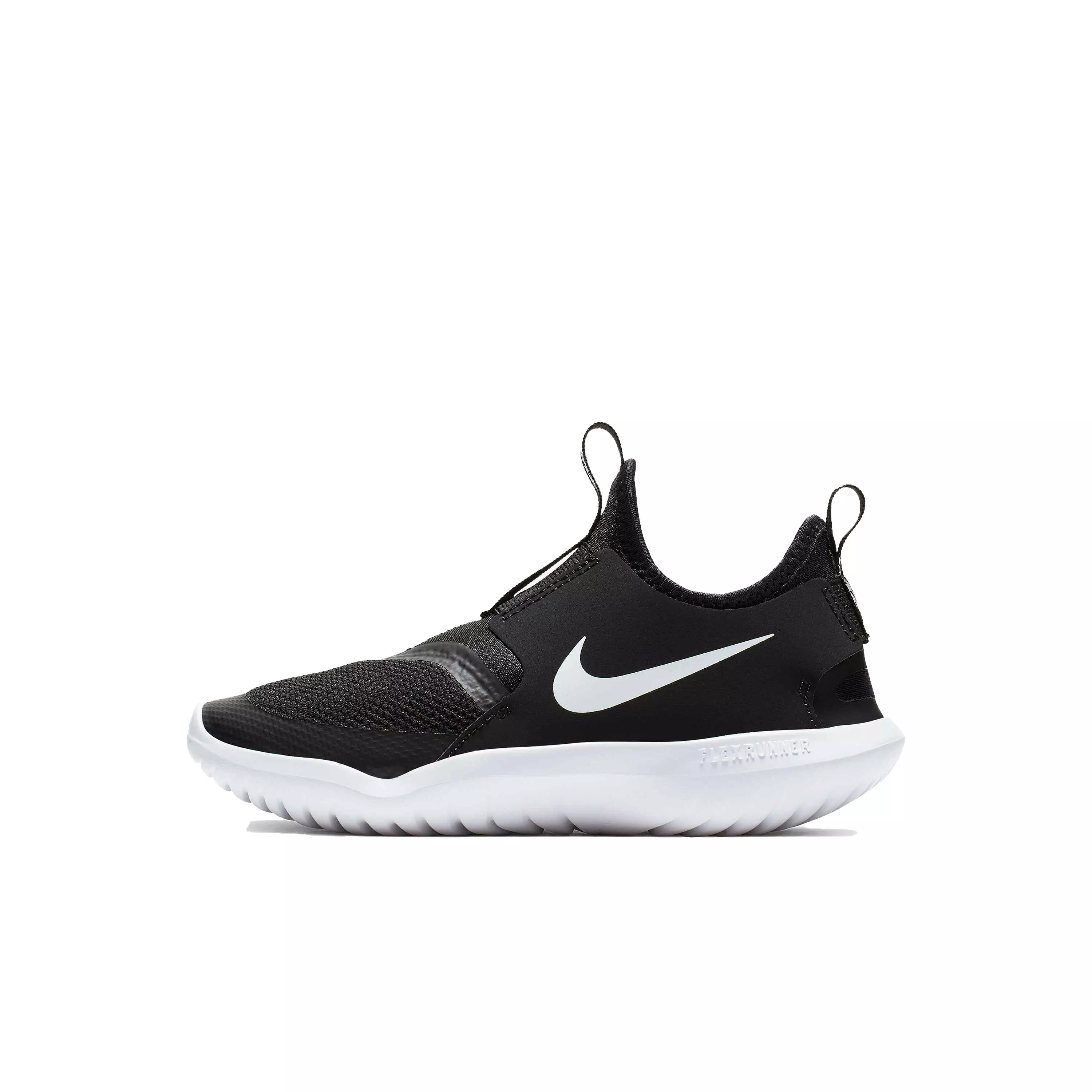 Nike Flex Runner "Black/White" Preschool Boys' Running Shoe - BLACK