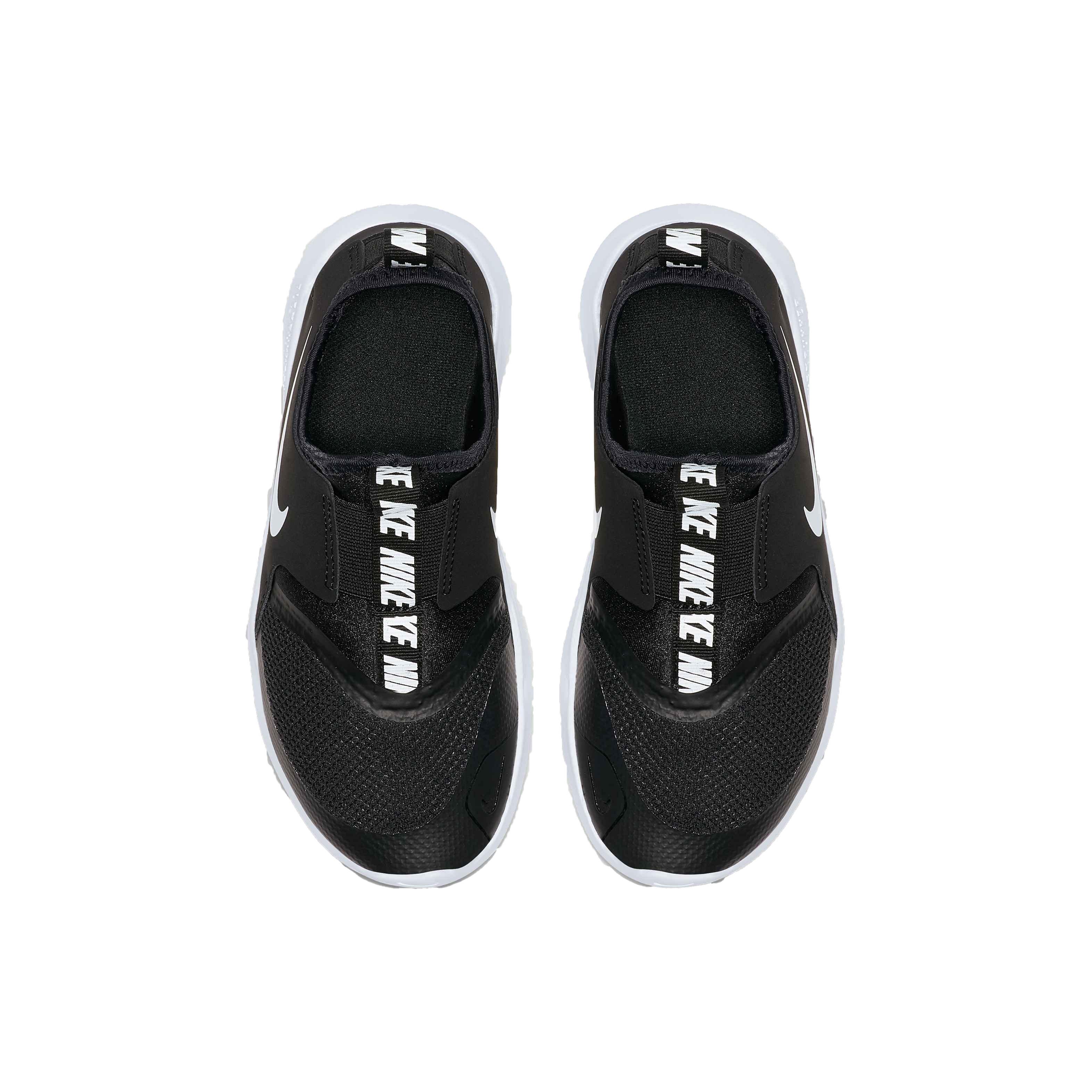Nike Flex Runner "Black/White" Preschool Boys' Running Shoe - BLACK Thumbnail View 3
