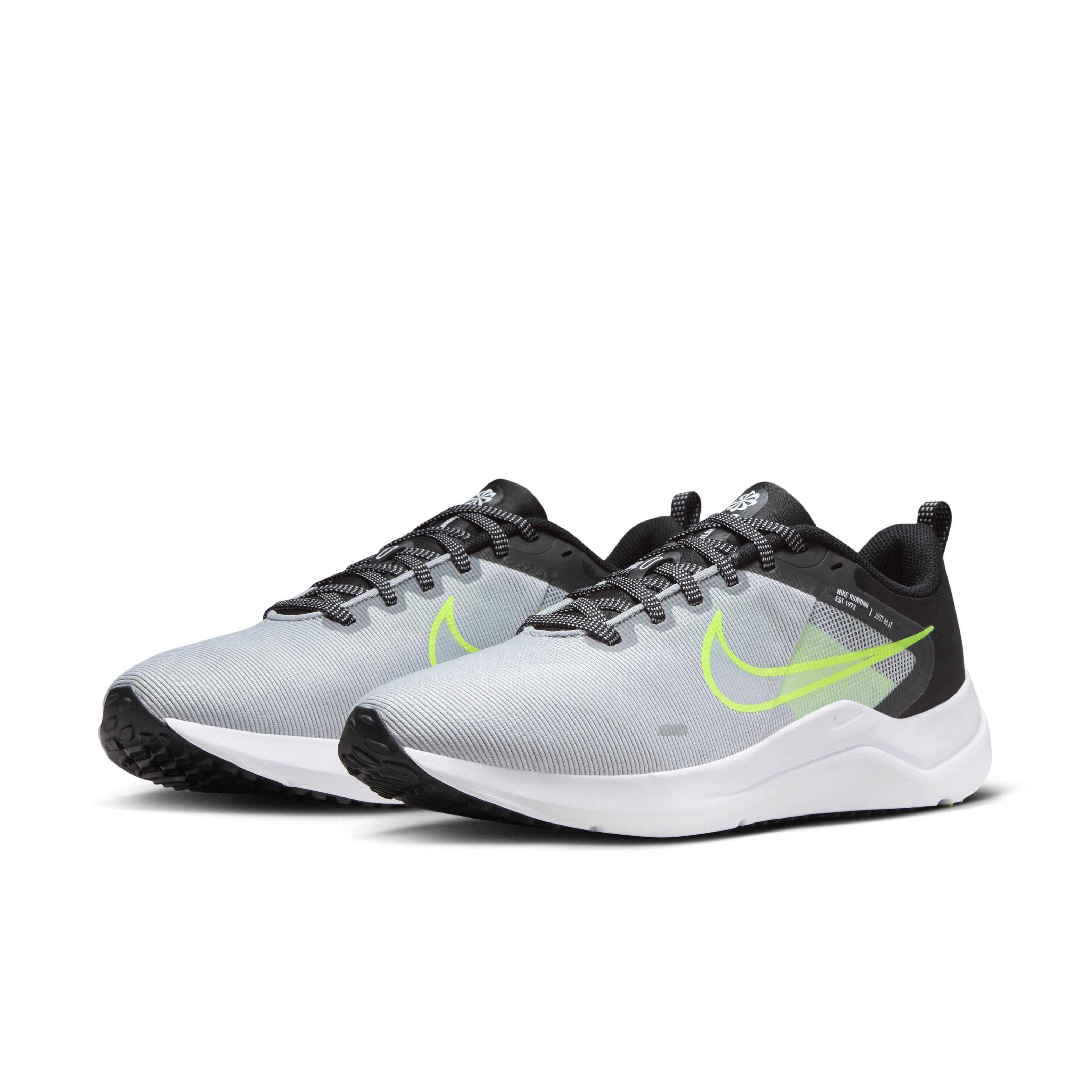 Nike Downshifter 12 "Grey/Anthracite/Yellow" Men's Running Shoe - GREY/ANTHRACITE/YELLOW Thumbnail View 3