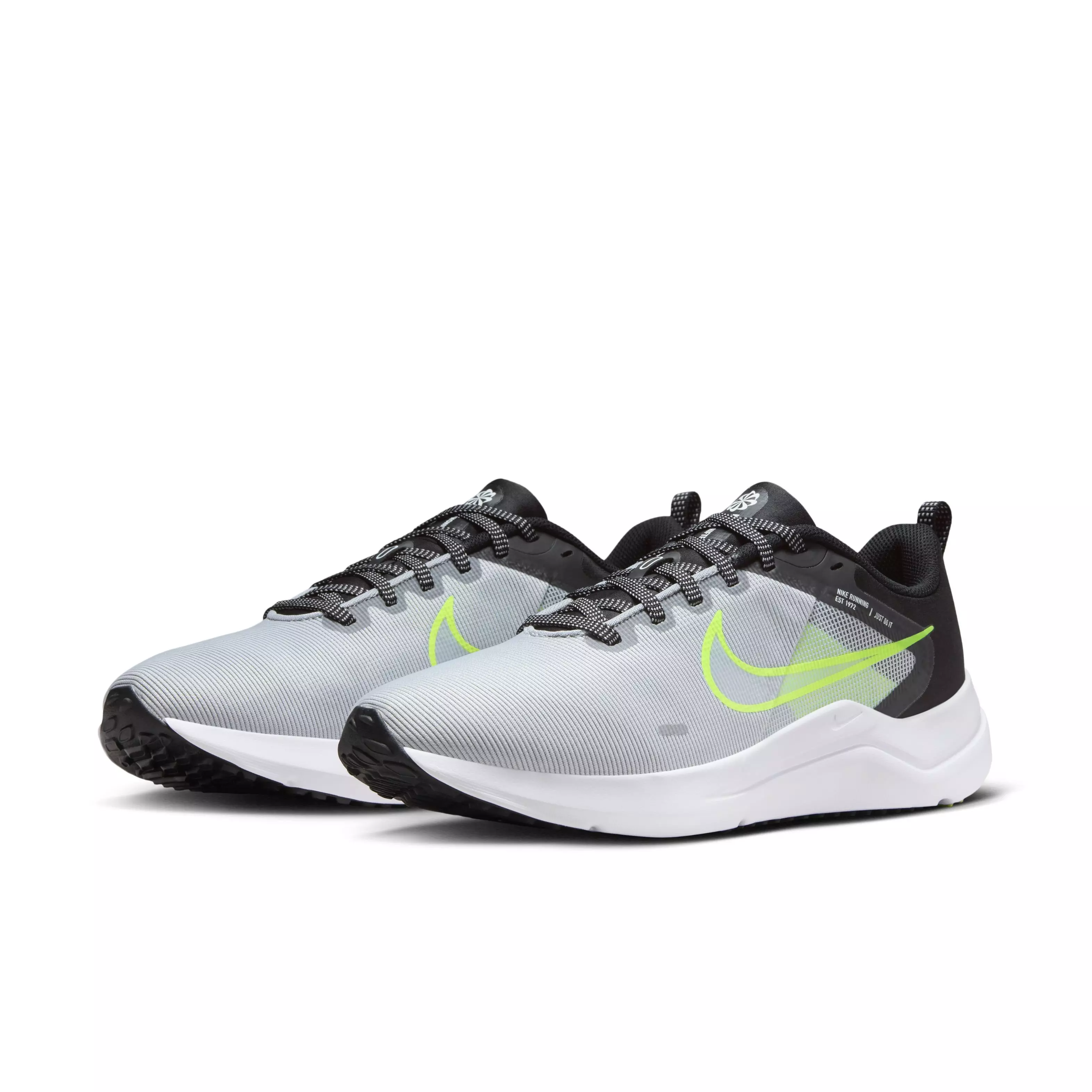 Nike Downshifter 12 "Grey/Anthracite/Yellow" Men's Running Shoe - GREY/ANTHRACITE/YELLOW