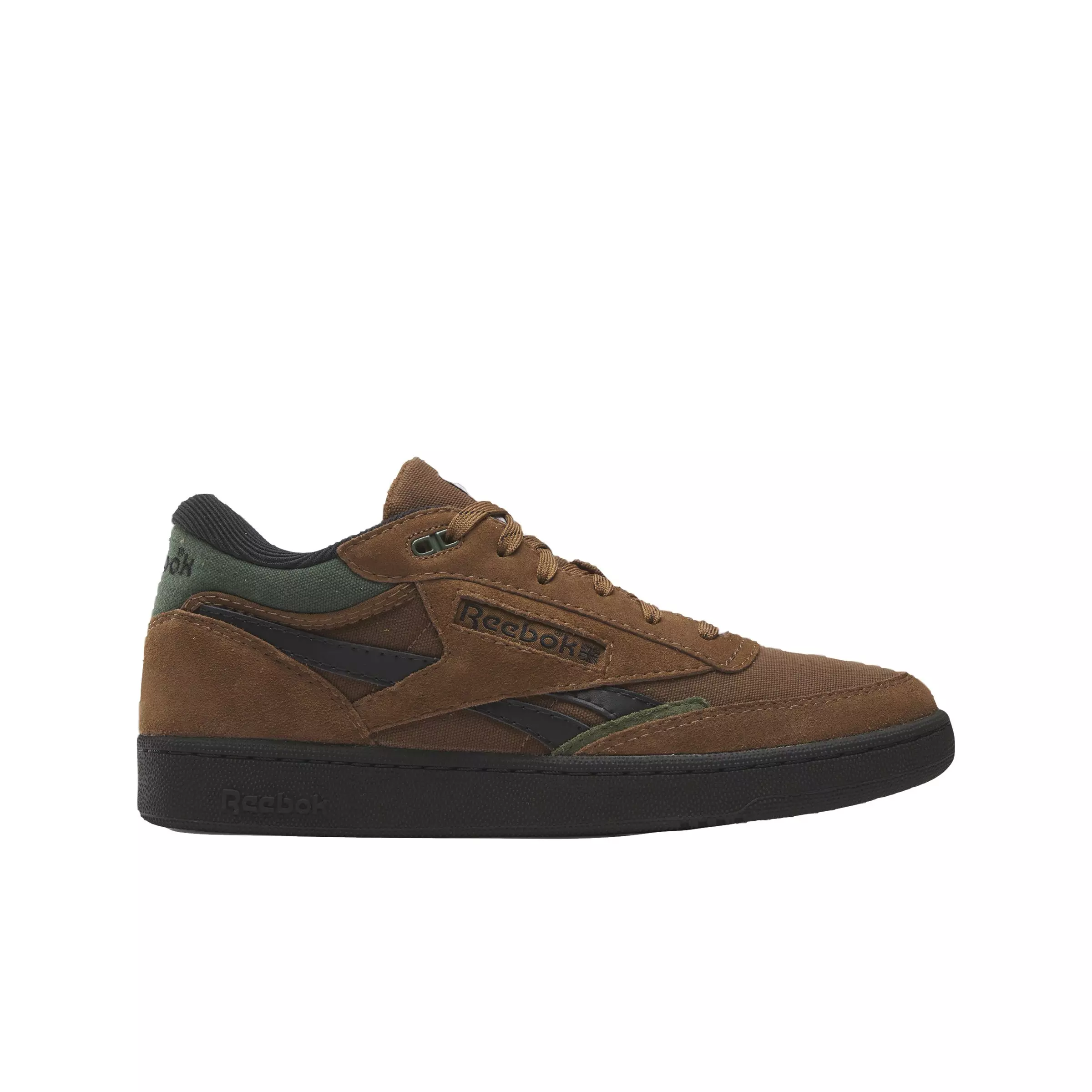 Reebok Club C MID II Revenge Vintage "Collegiate Brown/Varsity Green/Core Black" Unisex Shoe - BROWN/GREEN/BLACK