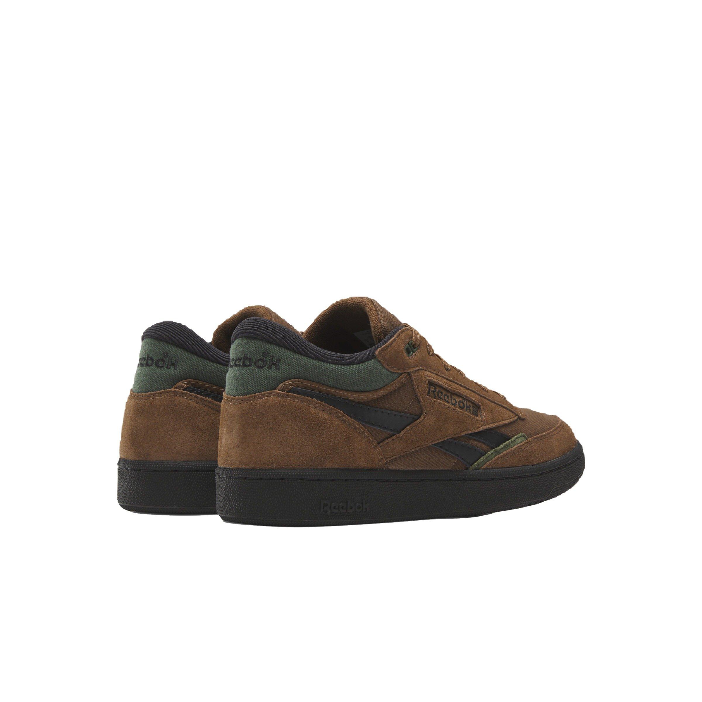 Reebok Club C MID II Revenge Vintage "Collegiate Brown/Varsity Green/Core Black" Unisex Shoe - BROWN/GREEN/BLACK Thumbnail View 3