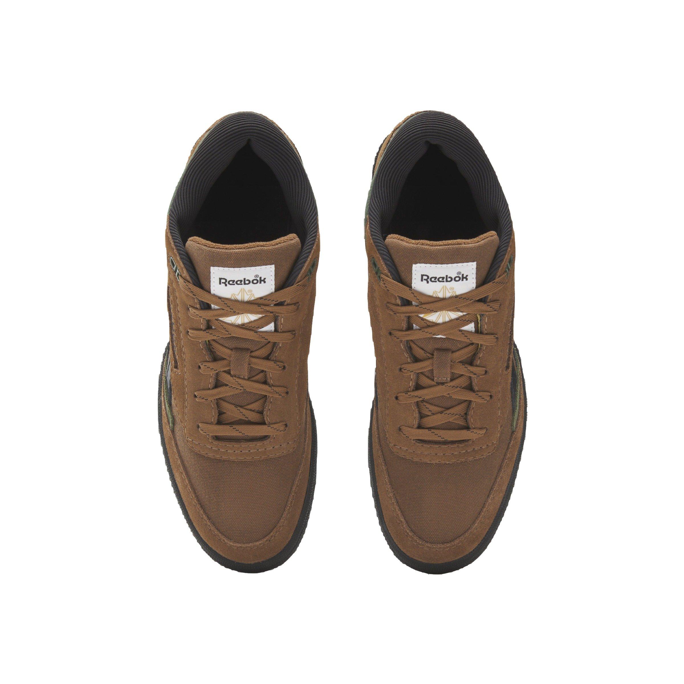 Reebok Club C MID II Revenge Vintage "Collegiate Brown/Varsity Green/Core Black" Unisex Shoe - BROWN/GREEN/BLACK Thumbnail View 4