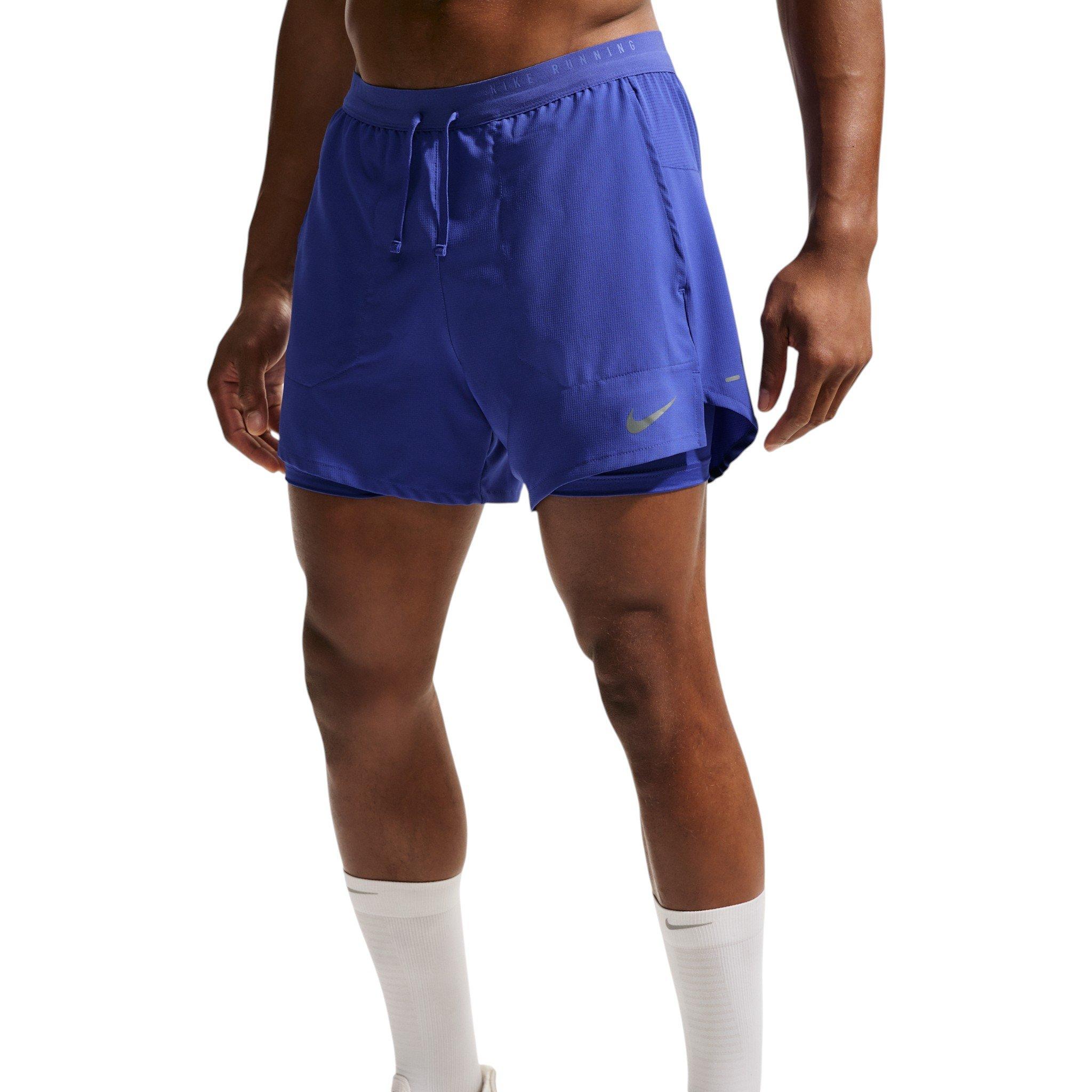 Nike Men's Stride Dri-FIT 5" 2-in-1 Running Shorts - Blue - BLUE