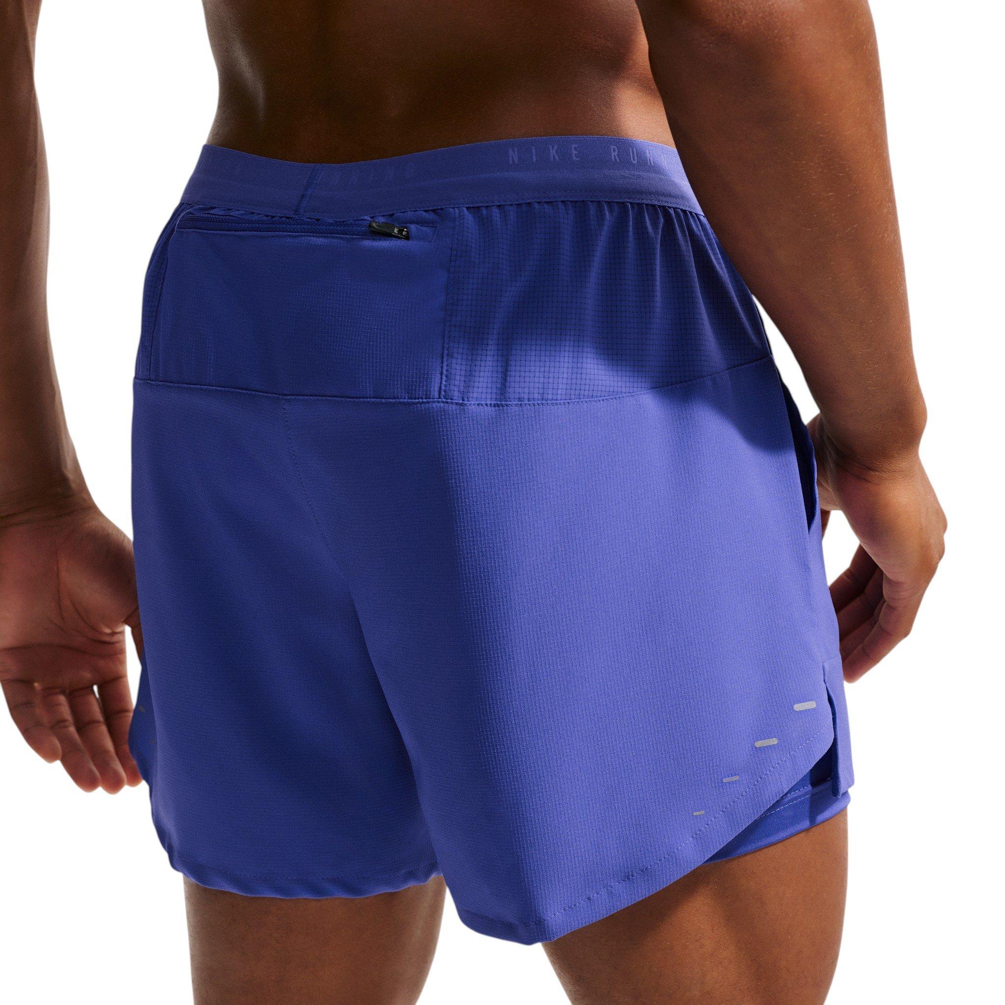 Nike Men's Stride Dri-FIT 5" 2-in-1 Running Shorts - Blue - BLUE