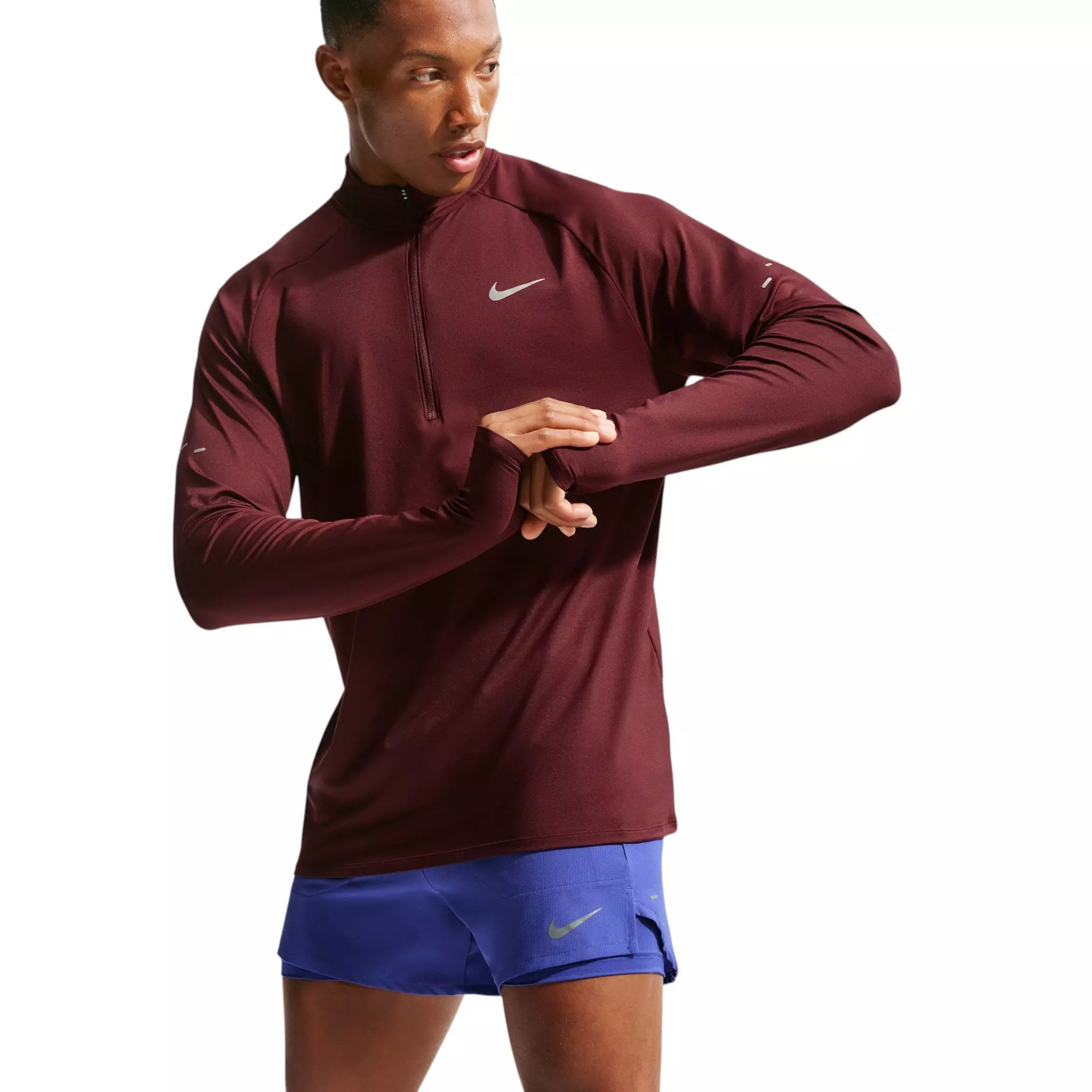 Nike Men's Stride Dri-FIT 5" 2-in-1 Running Shorts - Blue - BLUE