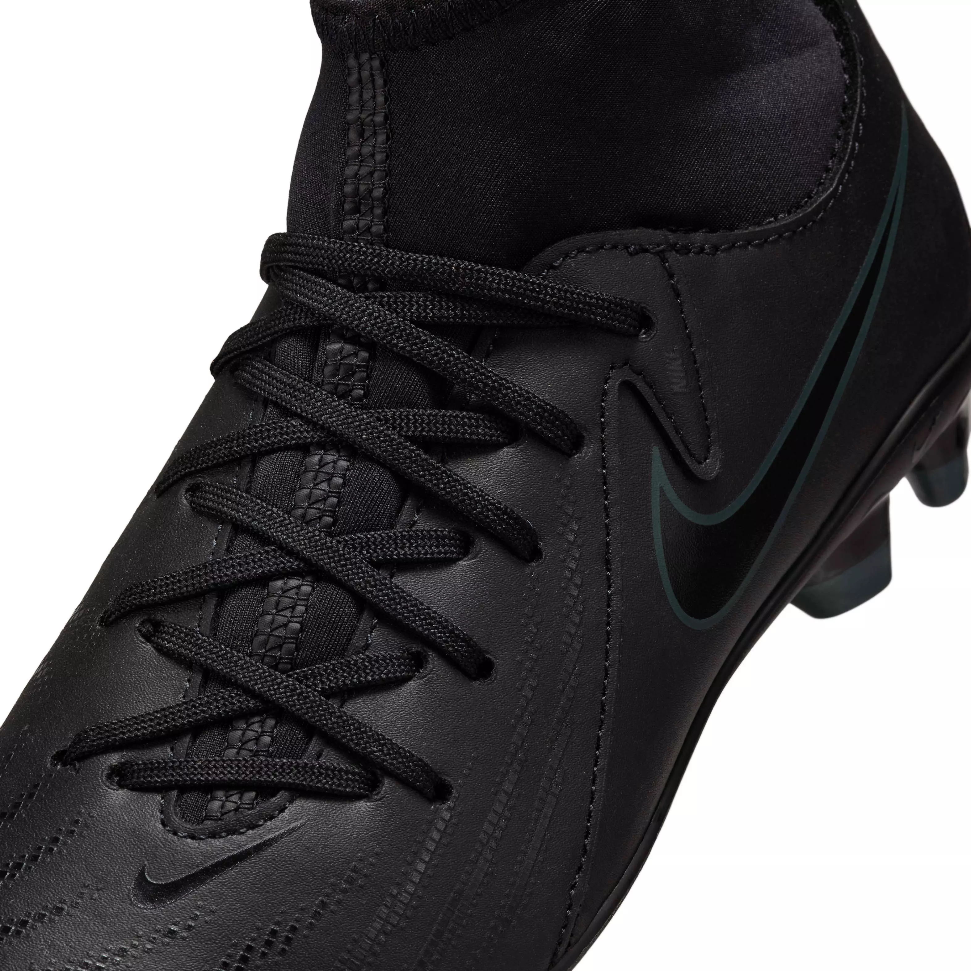 Nike Jr. Phantom Luna 2 Club MG "Black/Deep Jungle/Black" Grade School Kids' Soccer Cleat - BLACK/JUNGLE/BLACK