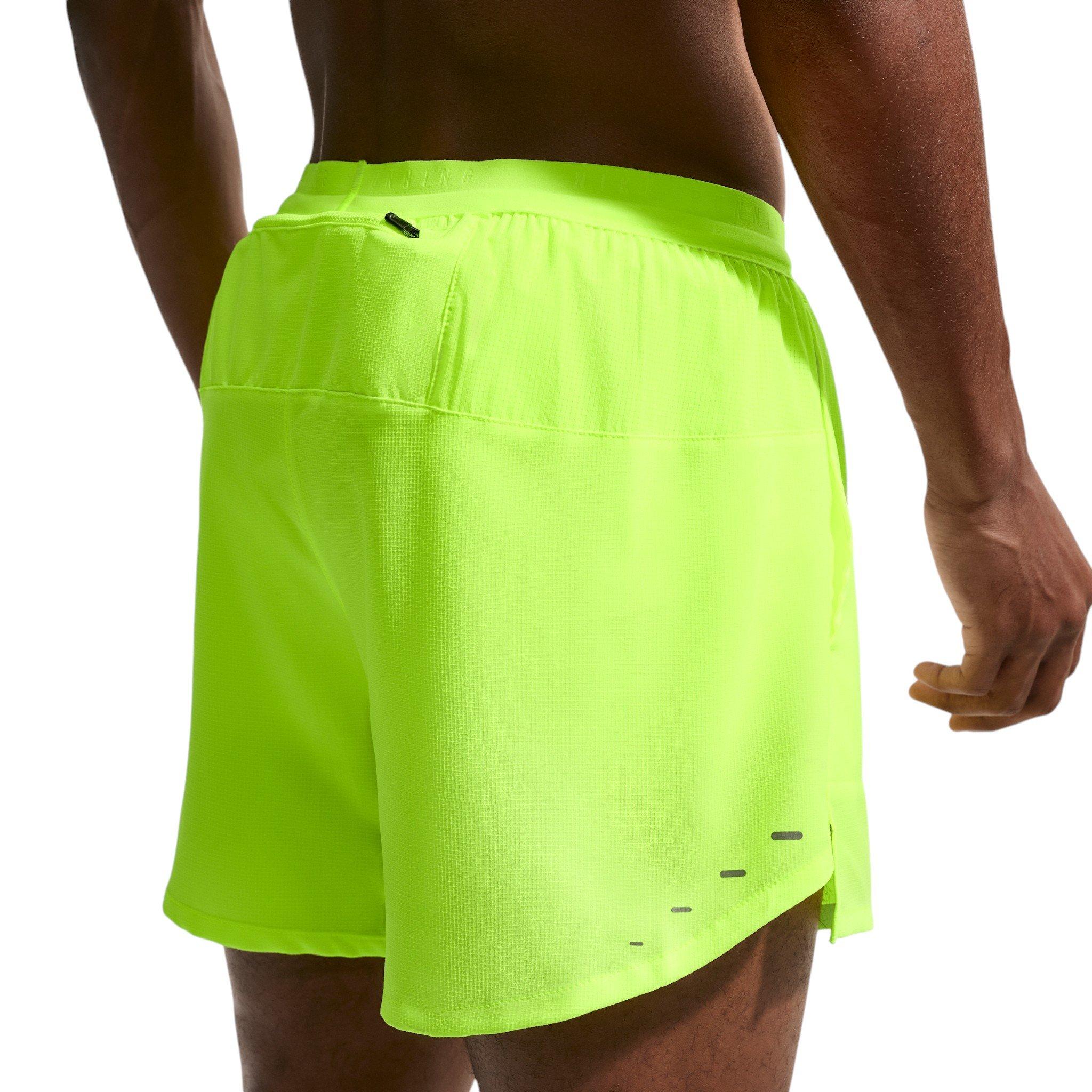 Nike Men's Stride Dri-FIT 5" 2-in-1 Running Shorts - Yellow - YELLOW