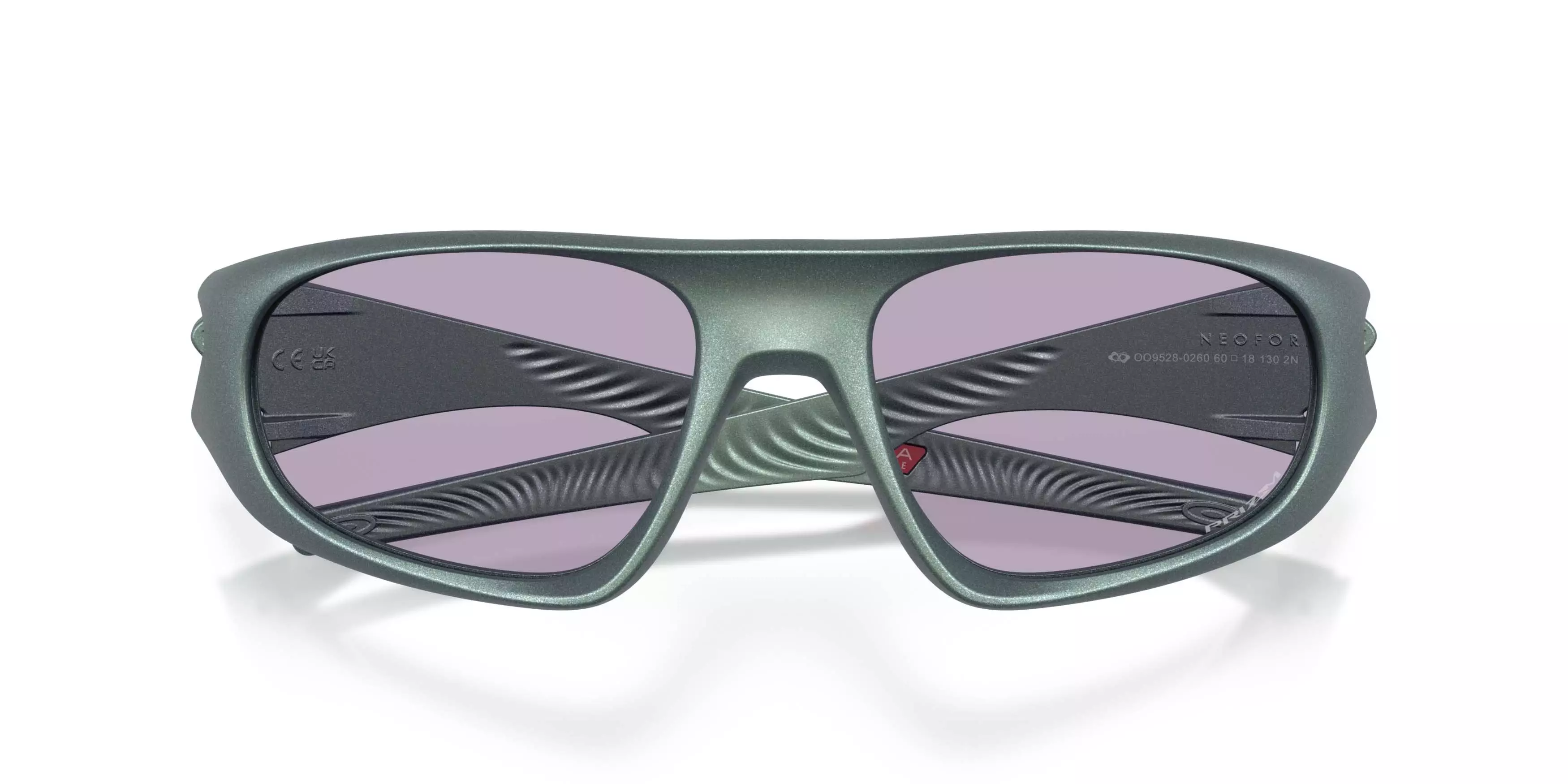 Oakley Neoforma Prizm Slate Sunglasses &ndash; Matte Blue/Silver - BLUE/GREY