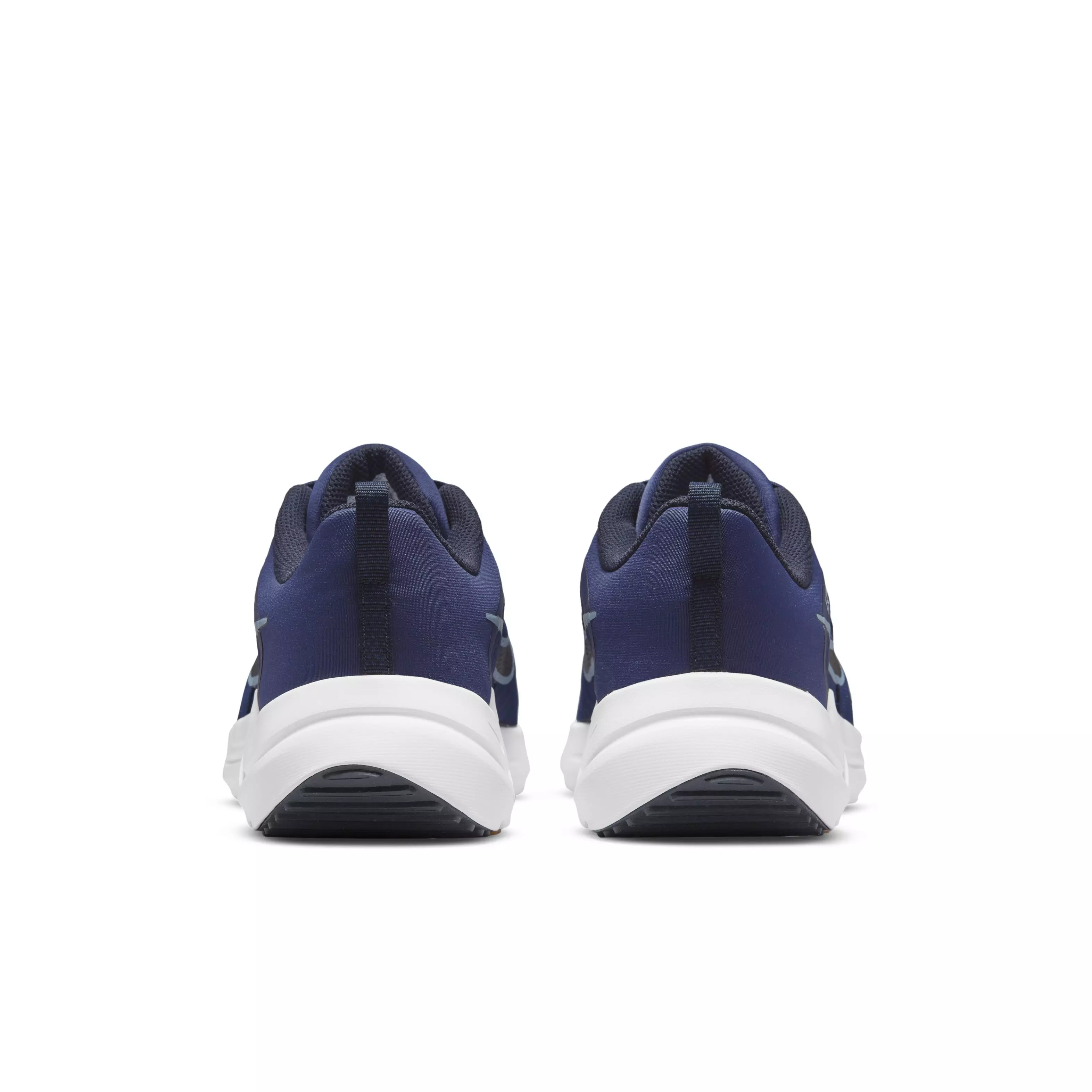 Nike Downshifter 12 "Midnight Navy/Dark Obsidian/Pure Platinum/Worn Blue" Men's Running Shoe - NAVY/DK OBSIDIAN/PLATINUM/BLUE