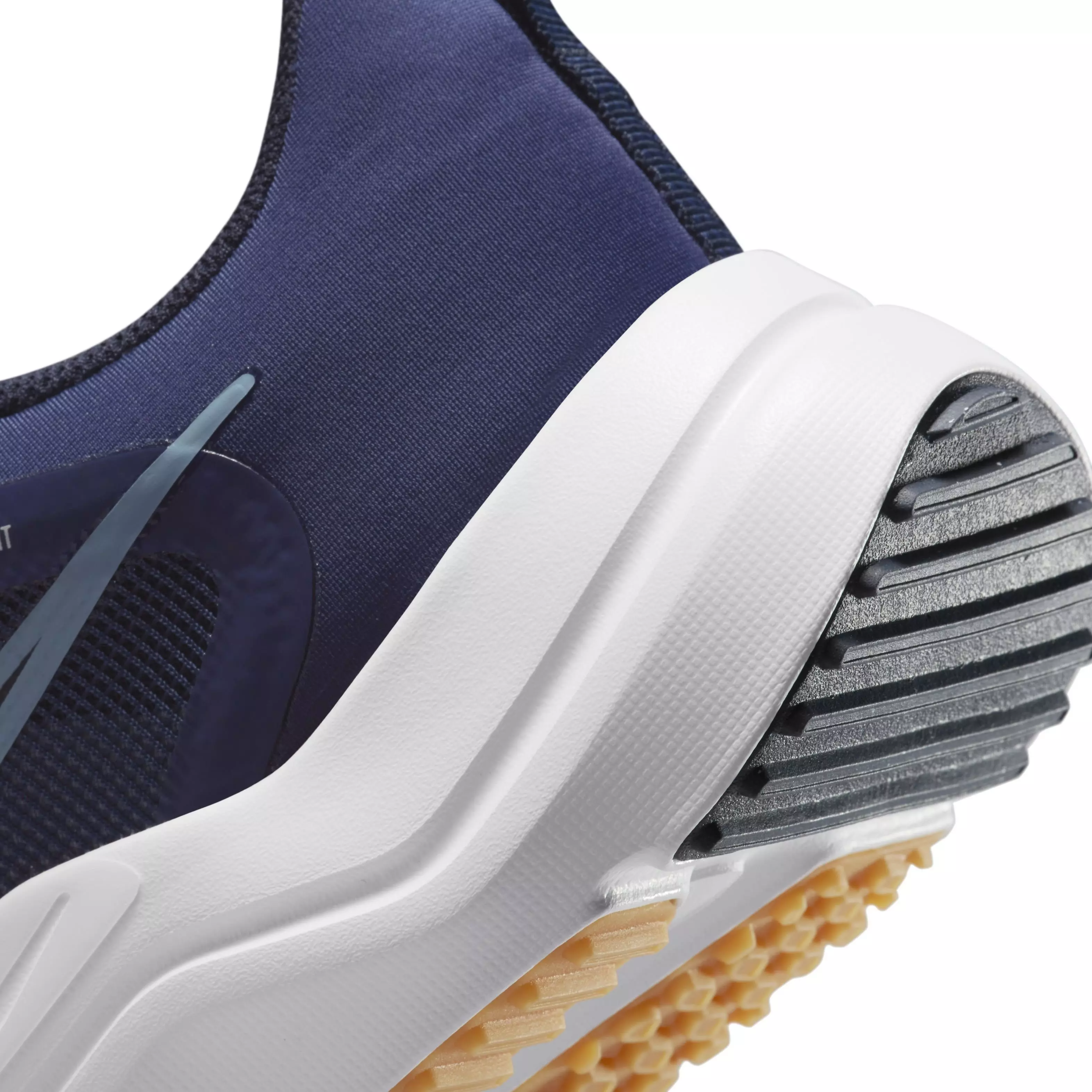 Nike Downshifter 12 "Midnight Navy/Dark Obsidian/Pure Platinum/Worn Blue" Men's Running Shoe - NAVY/DK OBSIDIAN/PLATINUM/BLUE