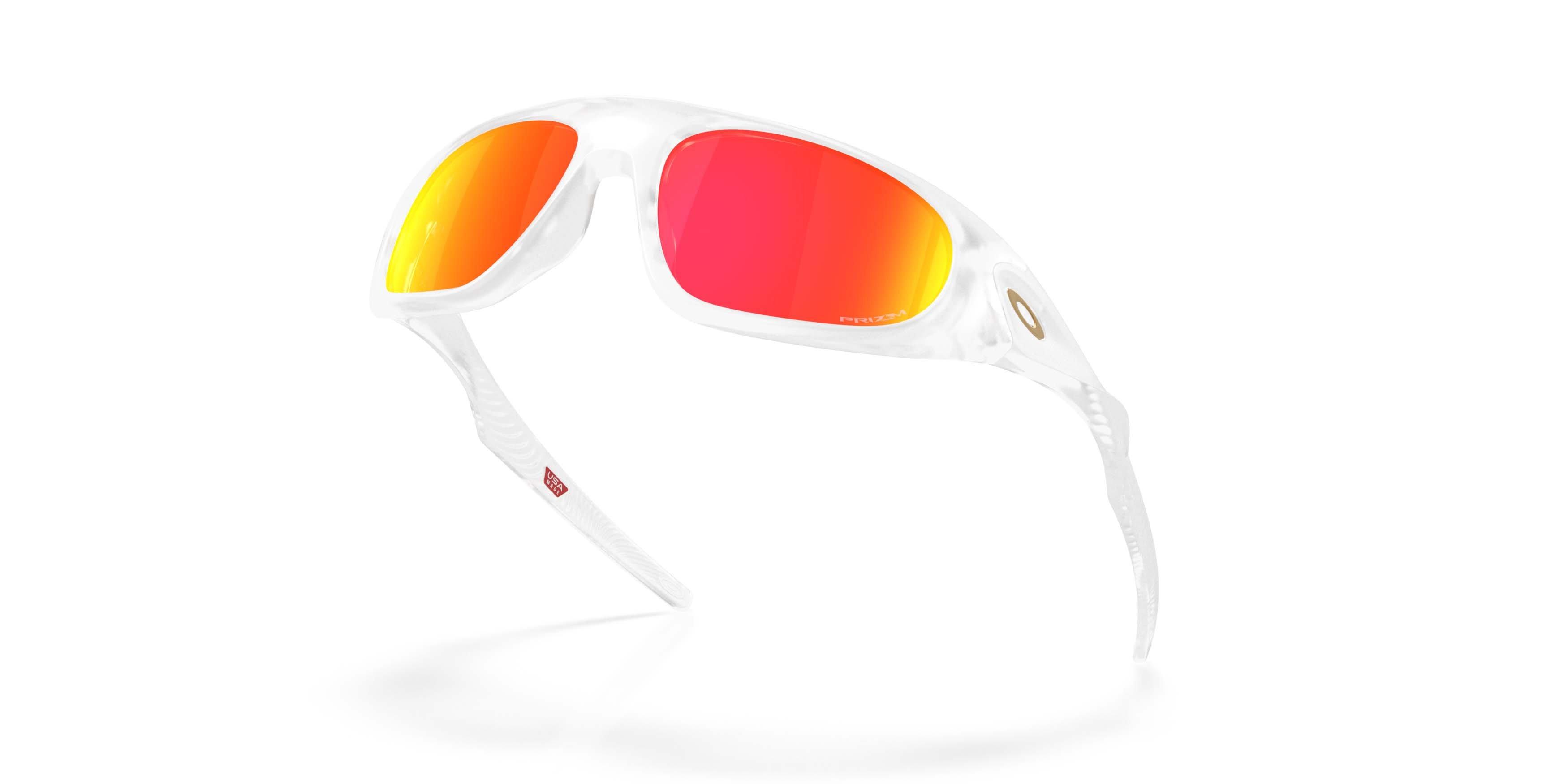 Oakley Neoforma Prizm Ruby Sunglasses &ndash; Matte Clear - CLEAR/RED Thumbnail View 3