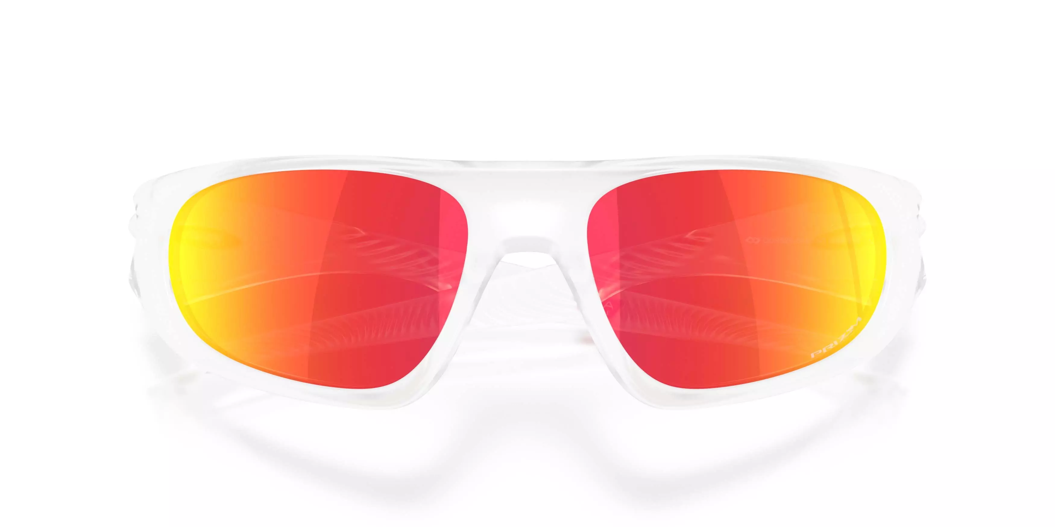 Oakley Neoforma Prizm Ruby Sunglasses &ndash; Matte Clear - CLEAR/RED