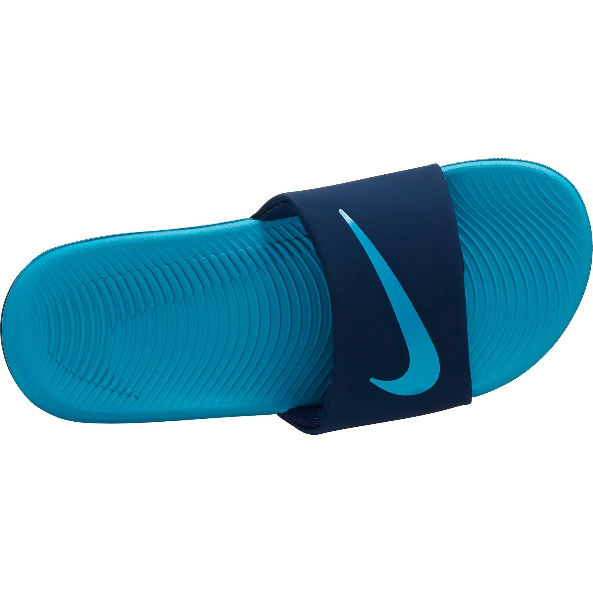 Nike kawa slide navy blue hot sale