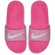 Nike Kawa "Psychic Pink/White" Grade School Girls' Slide - PINK Thumbnail View 5