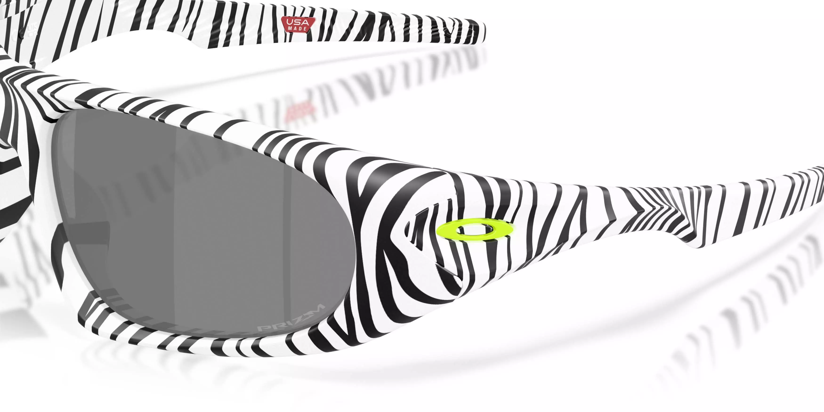 Oakley Neoforma Prizm Black Sunglasses &ndash; White Bengal - WHITE/GREY