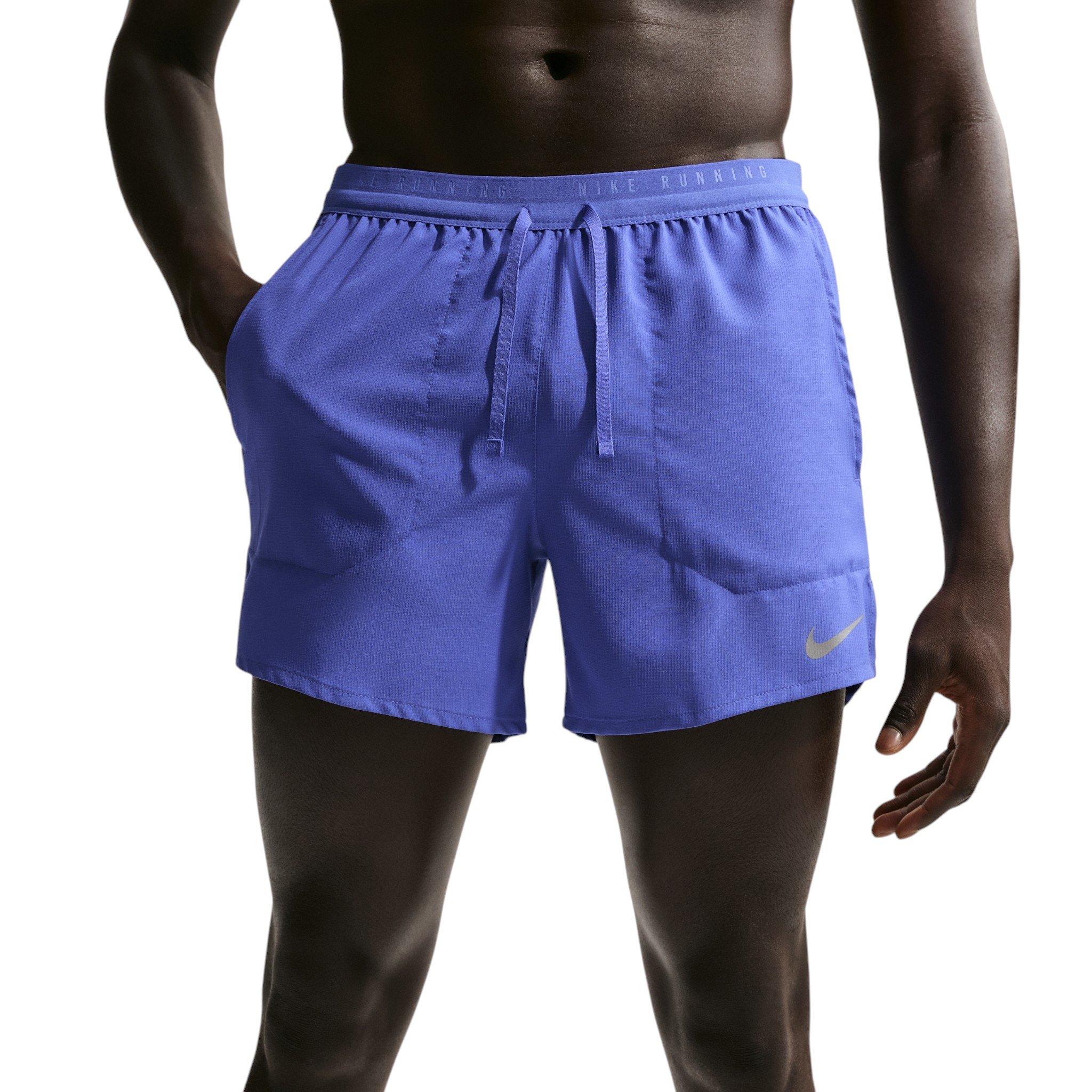 Nike Men's Stride Dri-FIT 5" Brief-Lined Running Shorts - Blue - BLUE