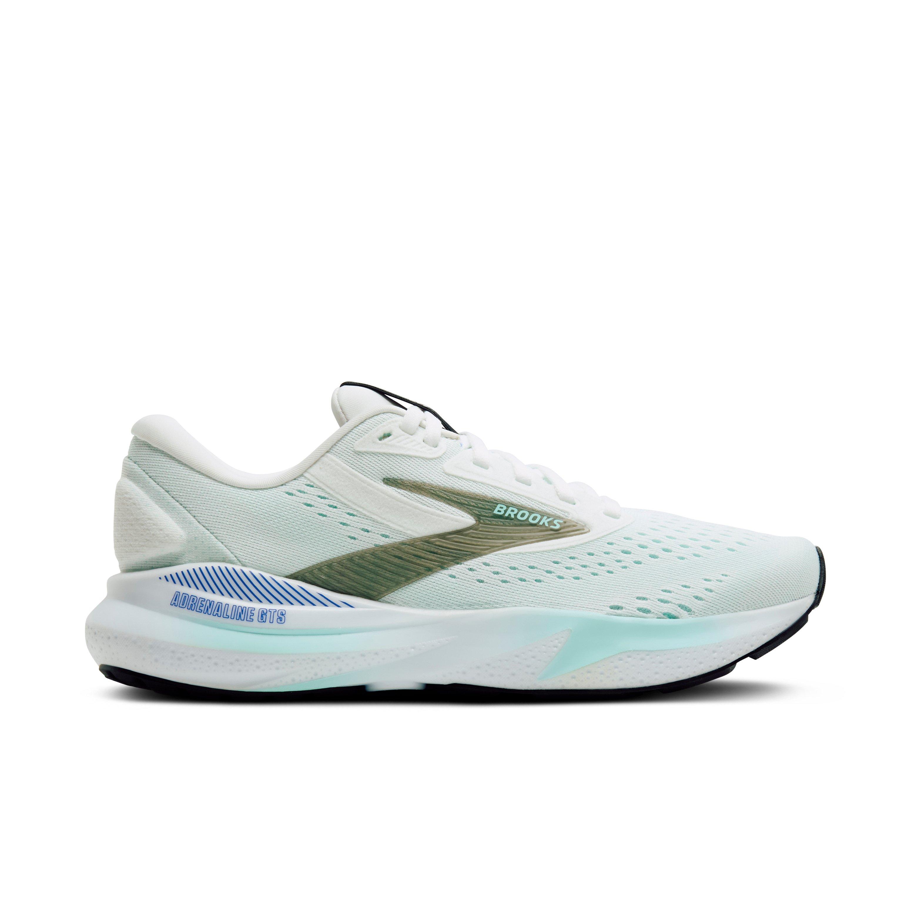 Brooks Adrenaline GTS 24 "White/Limpet Shell/Amparo" Women's Running Shoe - WHITE/LIMPET SHELL/AMPARO Thumbnail View 1