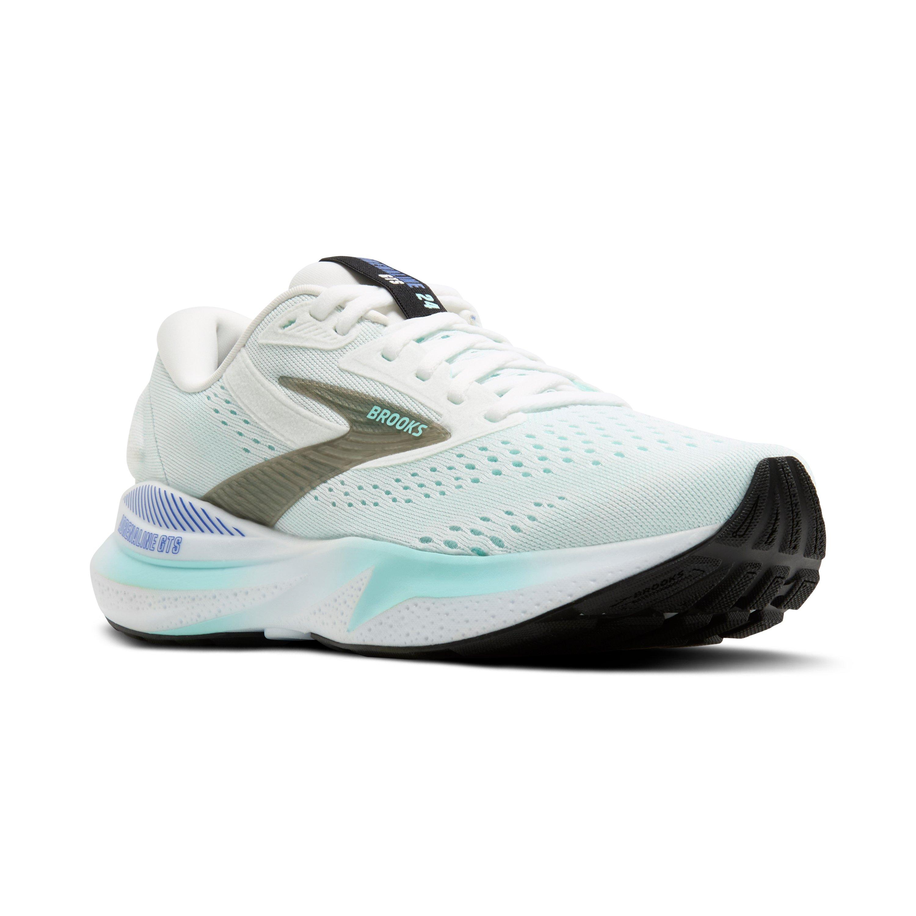 Brooks Adrenaline GTS 24 "White/Limpet Shell/Amparo" Women's Running Shoe - WHITE/LIMPET SHELL/AMPARO Thumbnail View 4