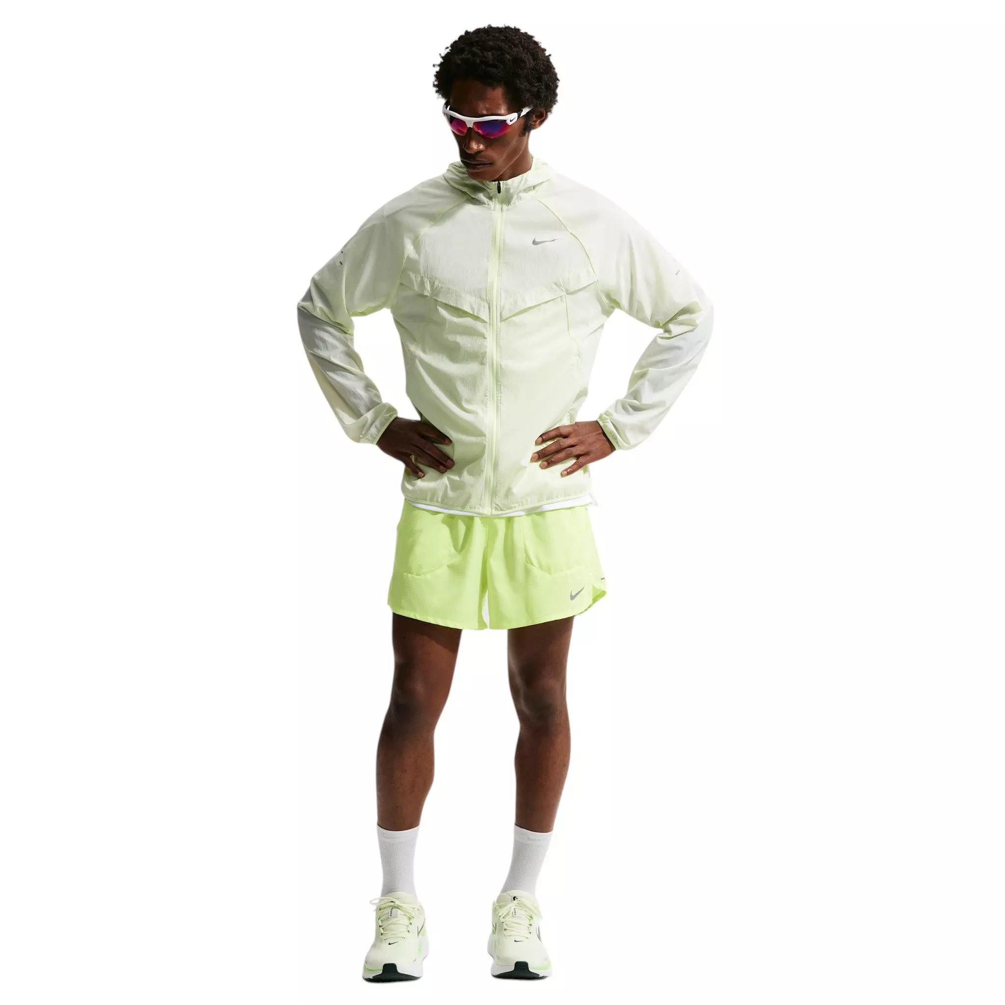 Nike Men's Stride Dri-FIT 5" Brief-Lined Running Shorts - Yellow - YELLOW