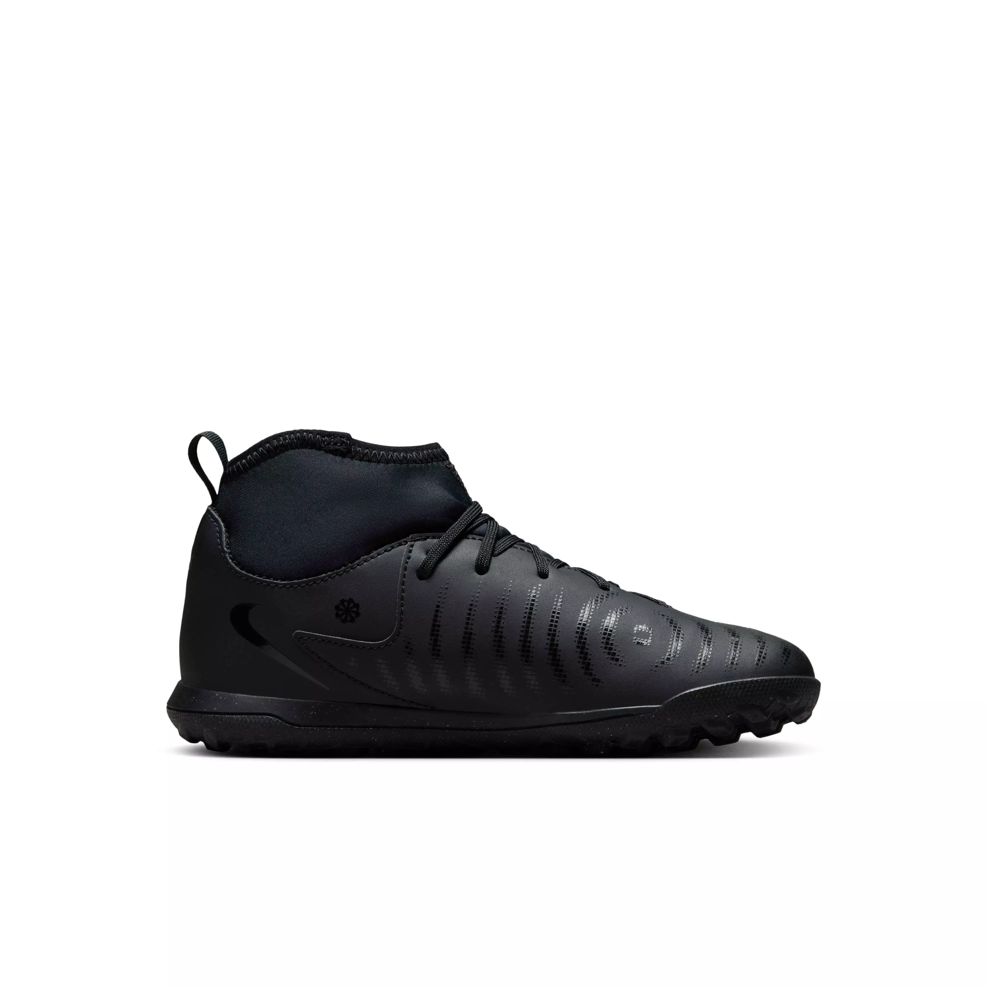 Nike Jr. Phantom Luna 2 Club Turf "Black/Deep Jungle/Black" Preschool Kids' Soccer Shoe - BLACK/JUNGLE/BLACK