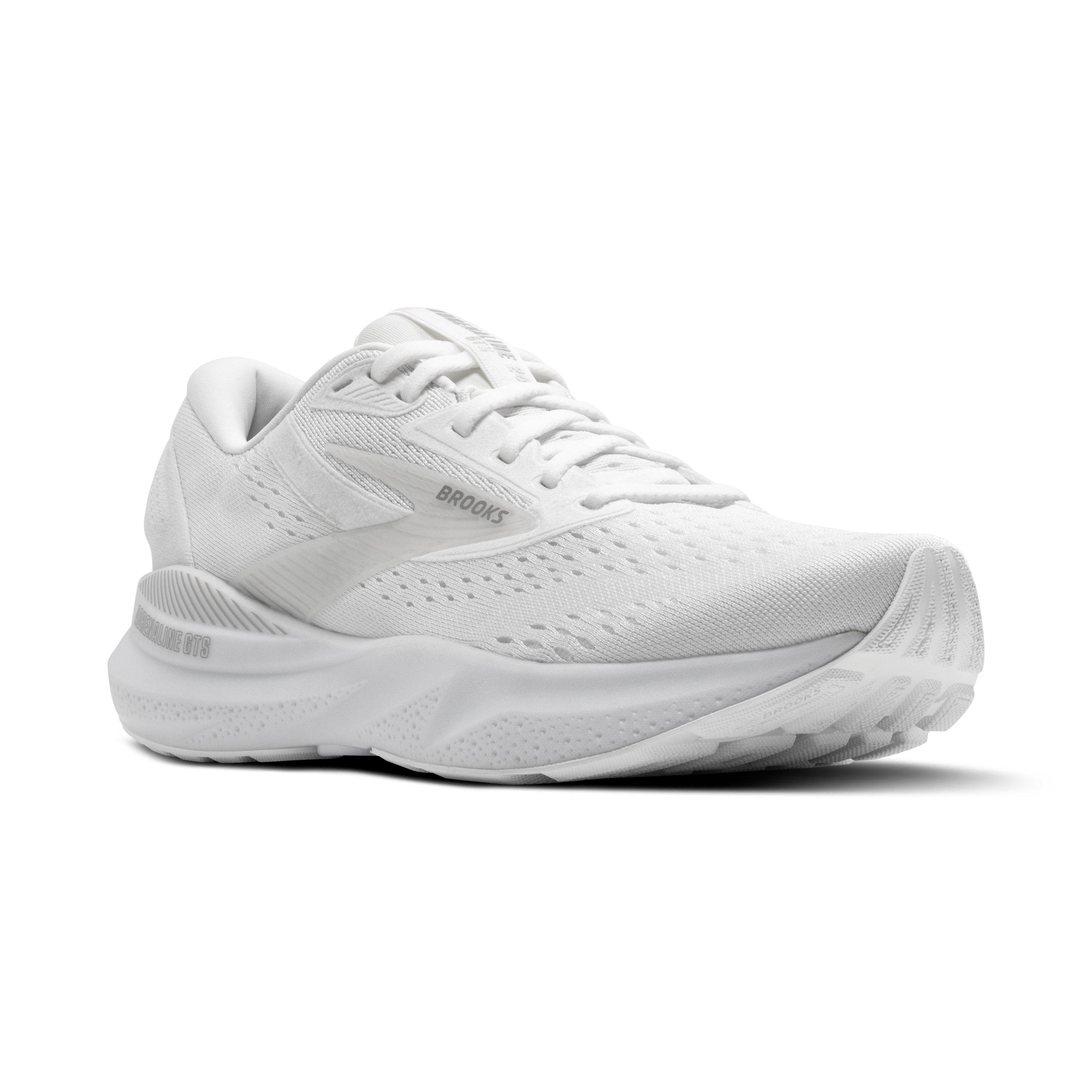Brooks Adrenaline GTS 24 "White/Oyster/Alloy" Women's Running Shoe - WHITE/OYSTER/ALLOY Thumbnail View 4
