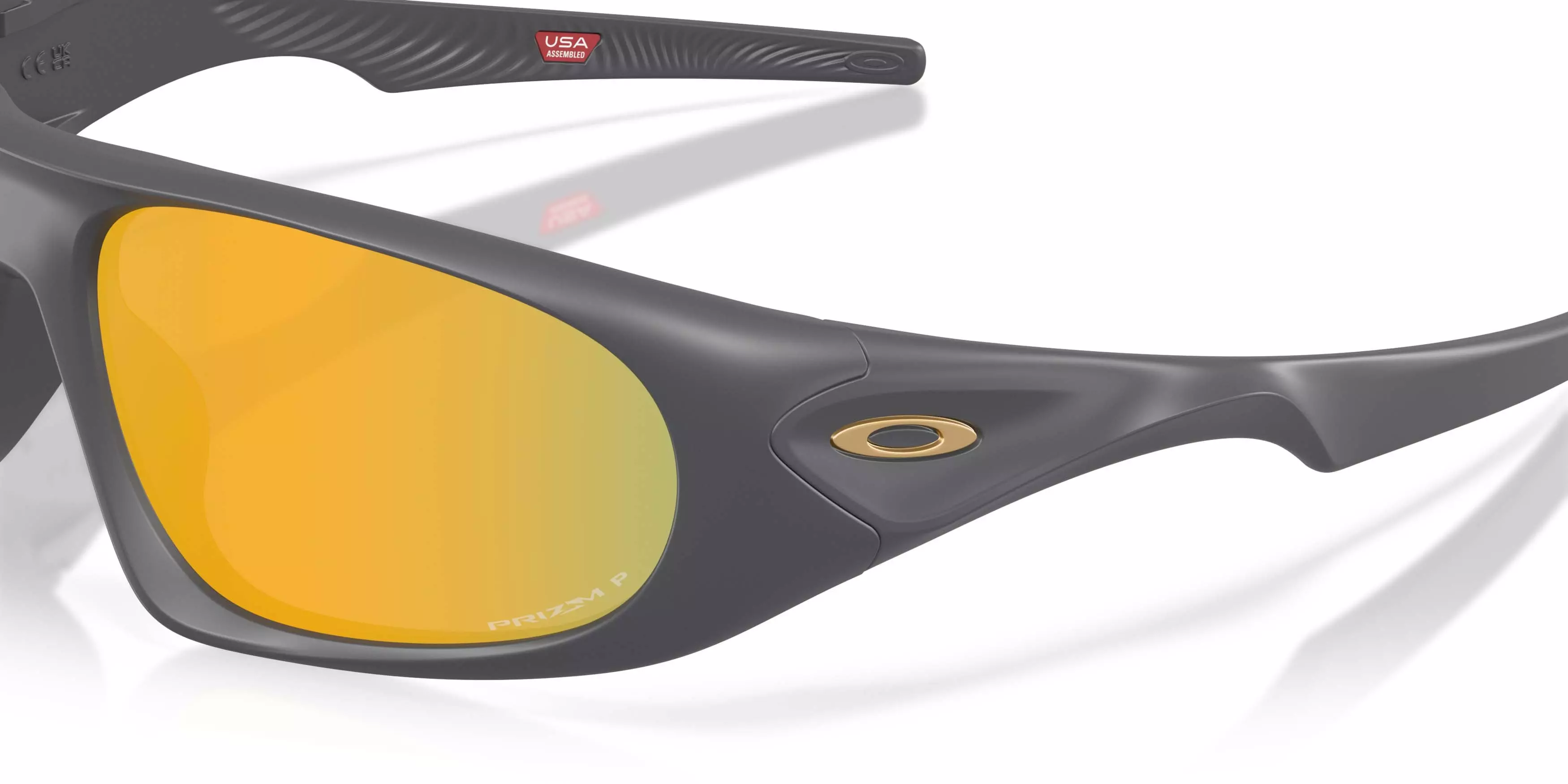 Oakley Neoforma Prizm 24K Polarized Sunglasses &ndash; Matte Carbon - GREY/GOLD
