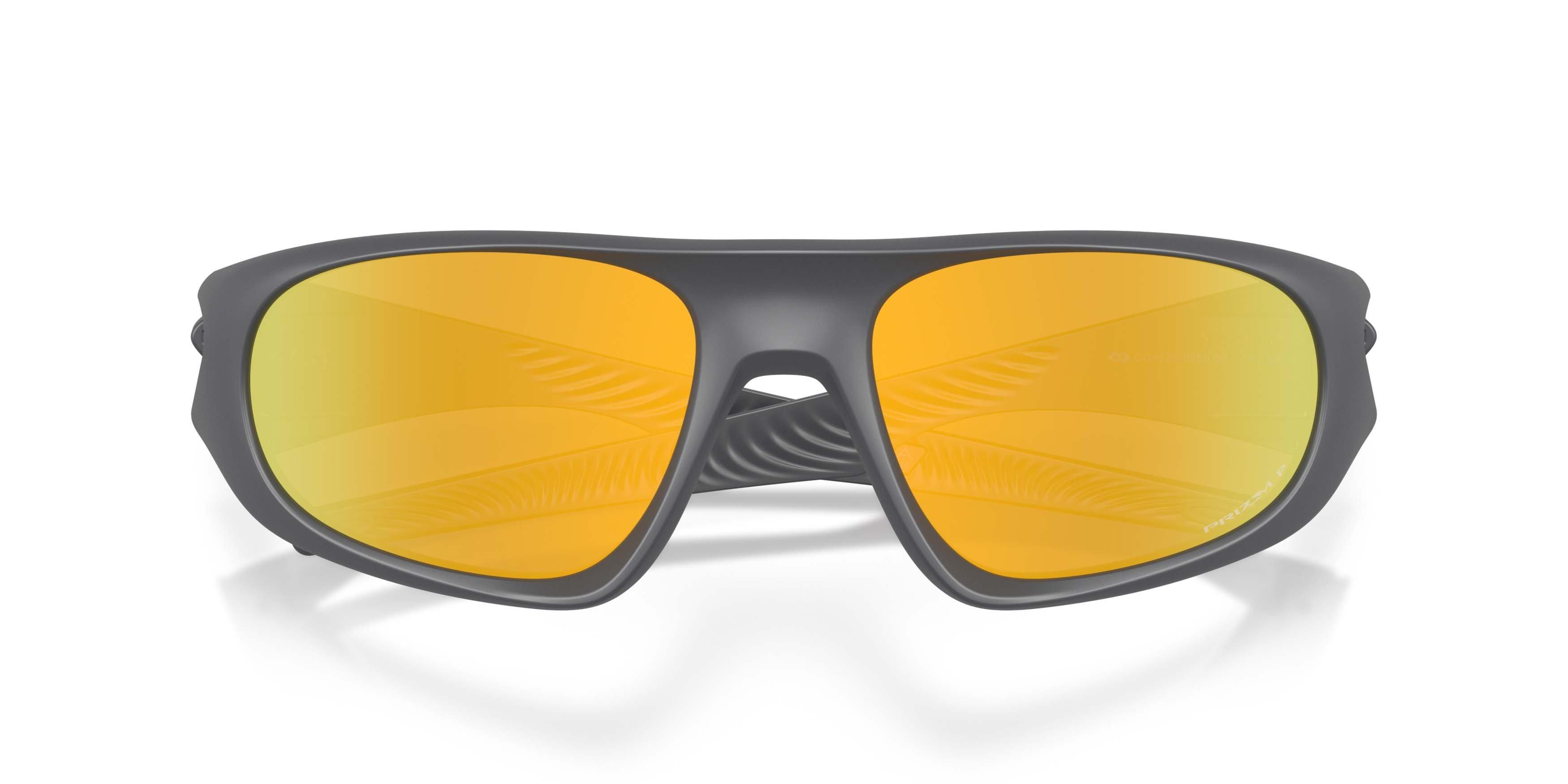 Oakley Neoforma Prizm 24K Polarized Sunglasses &ndash; Matte Carbon - GREY/GOLD Thumbnail View 7