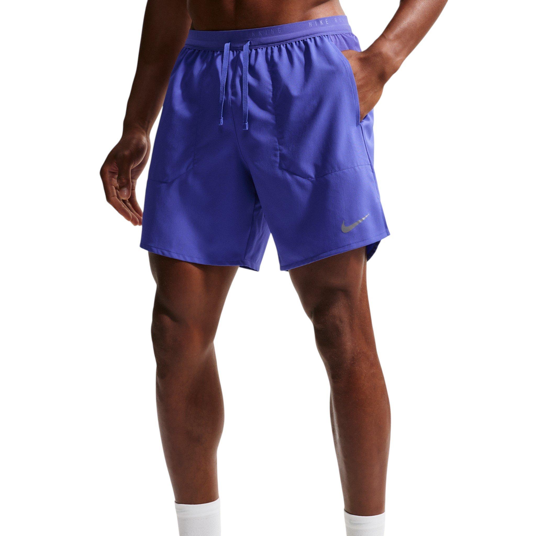Nike Men's Stride Dri-FIT 7" Brief-Lined Running Shorts - Blue - BLUE