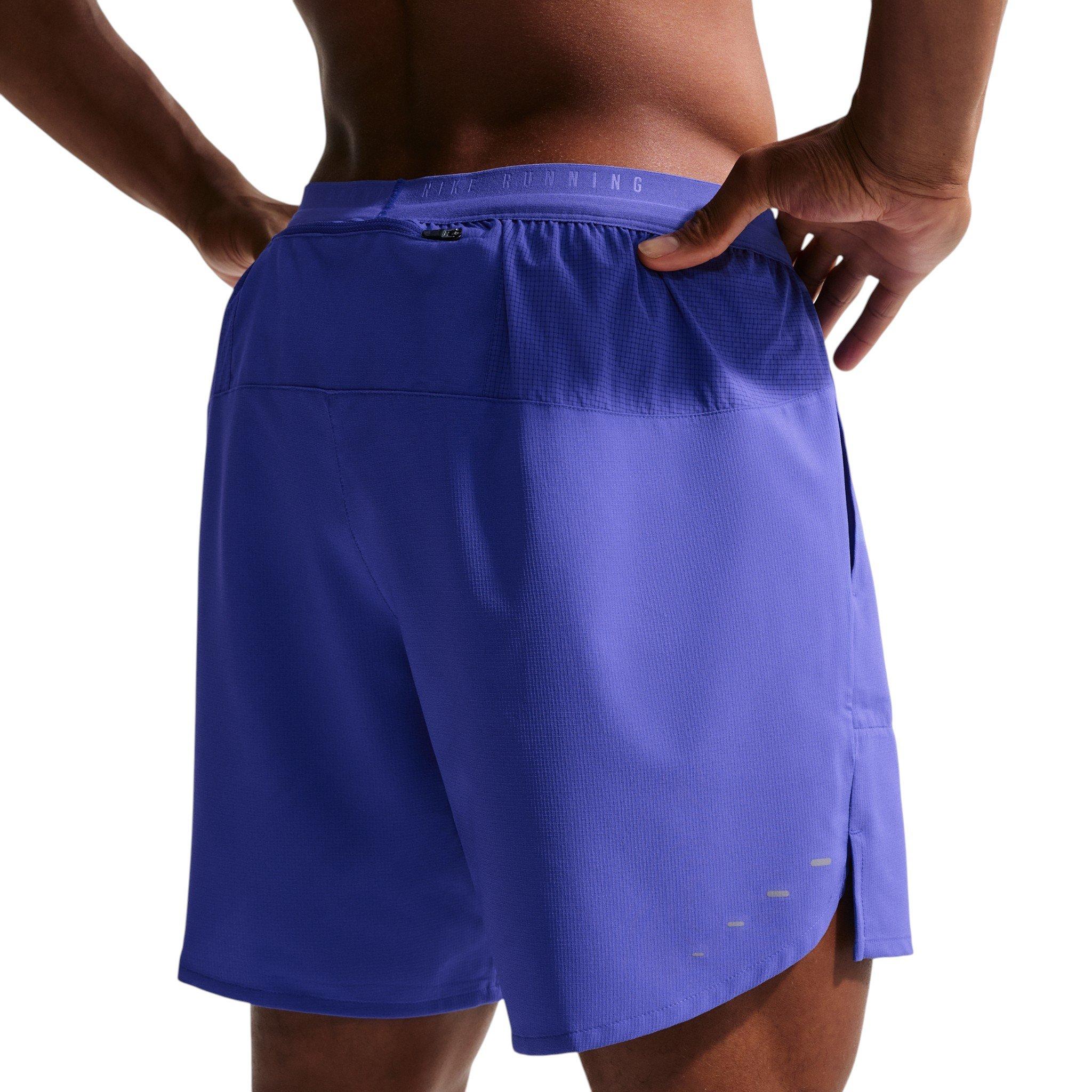 Nike Men's Stride Dri-FIT 7" Brief-Lined Running Shorts - Blue - BLUE