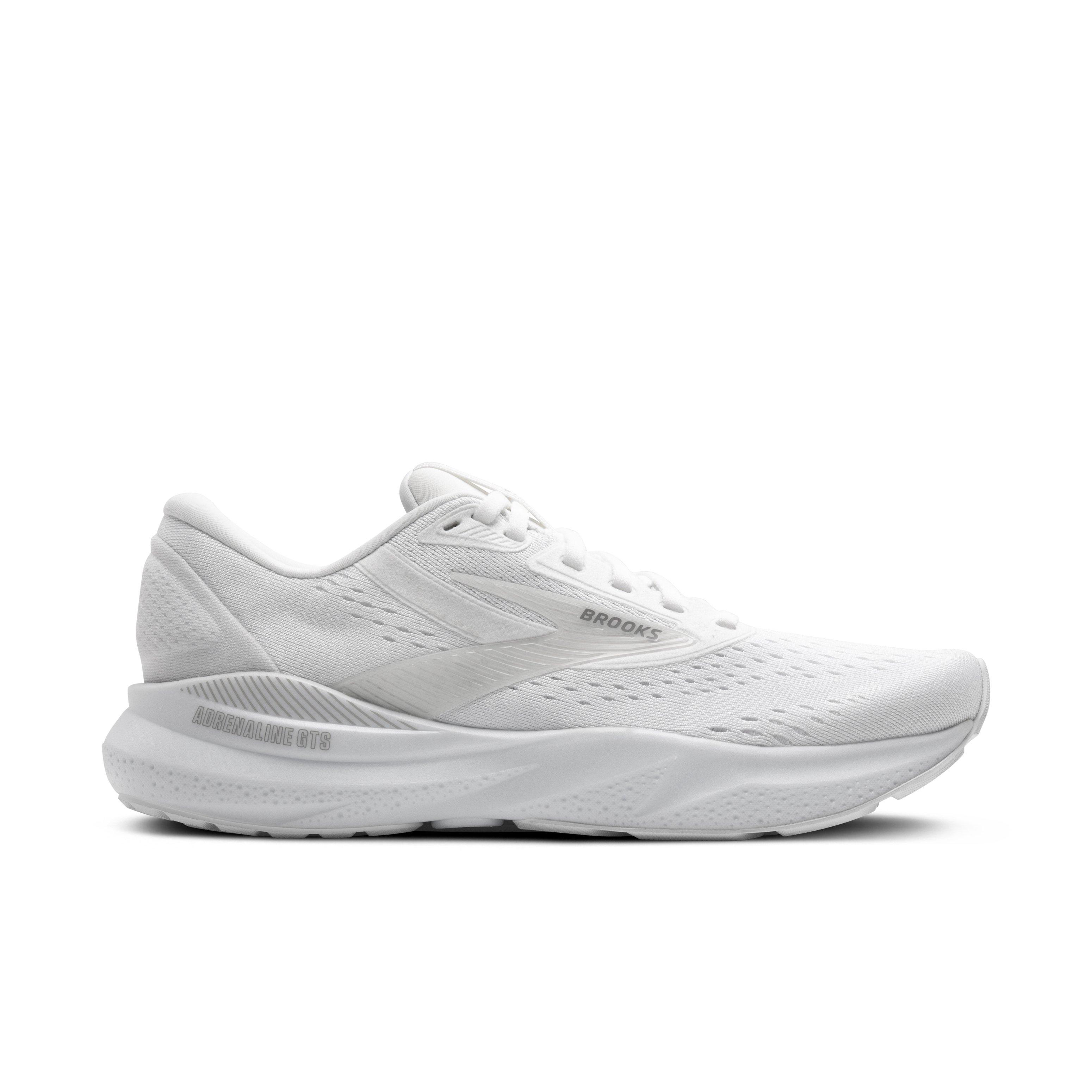 Brooks Adrenaline GTS 24 "White/Oyster/Alloy" Women's Wide Running Shoe - WHITE/OYSTER/ALLOY Thumbnail View 1
