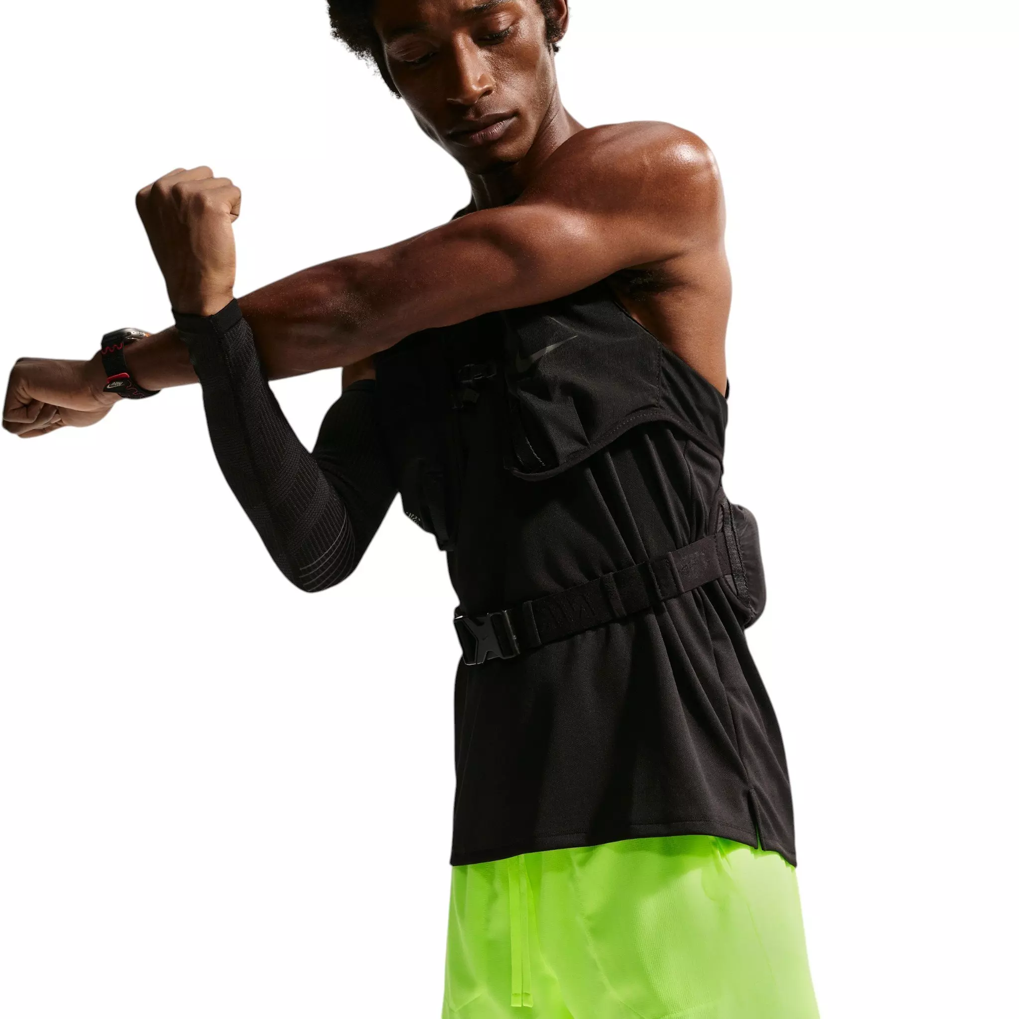 Nike Men's Stride Dri-FIT 7" Brief-Lined Running Shorts - Yellow - YELLOW