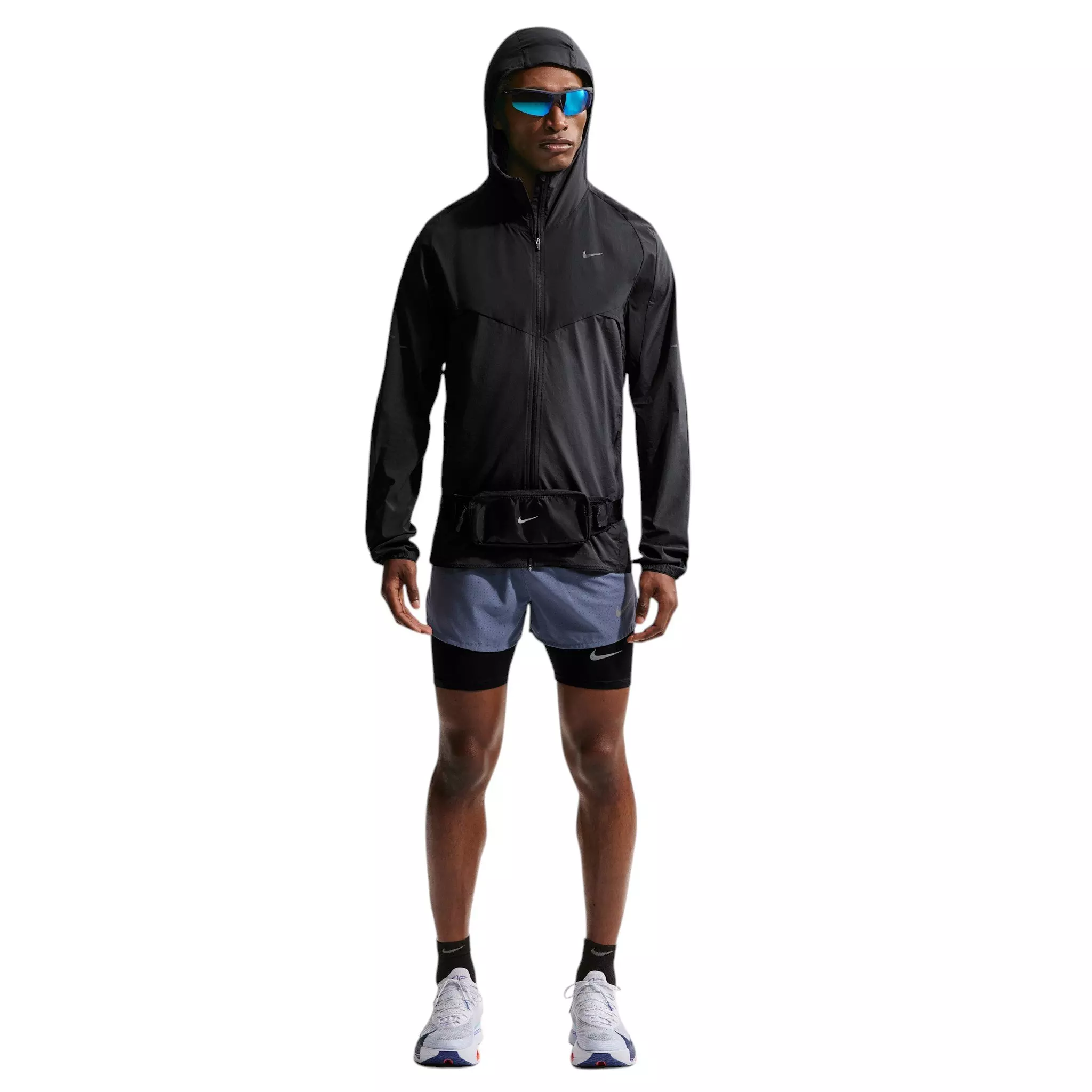 Nike Men's Stride Plus Repel Running Jacket - Black - BLACK