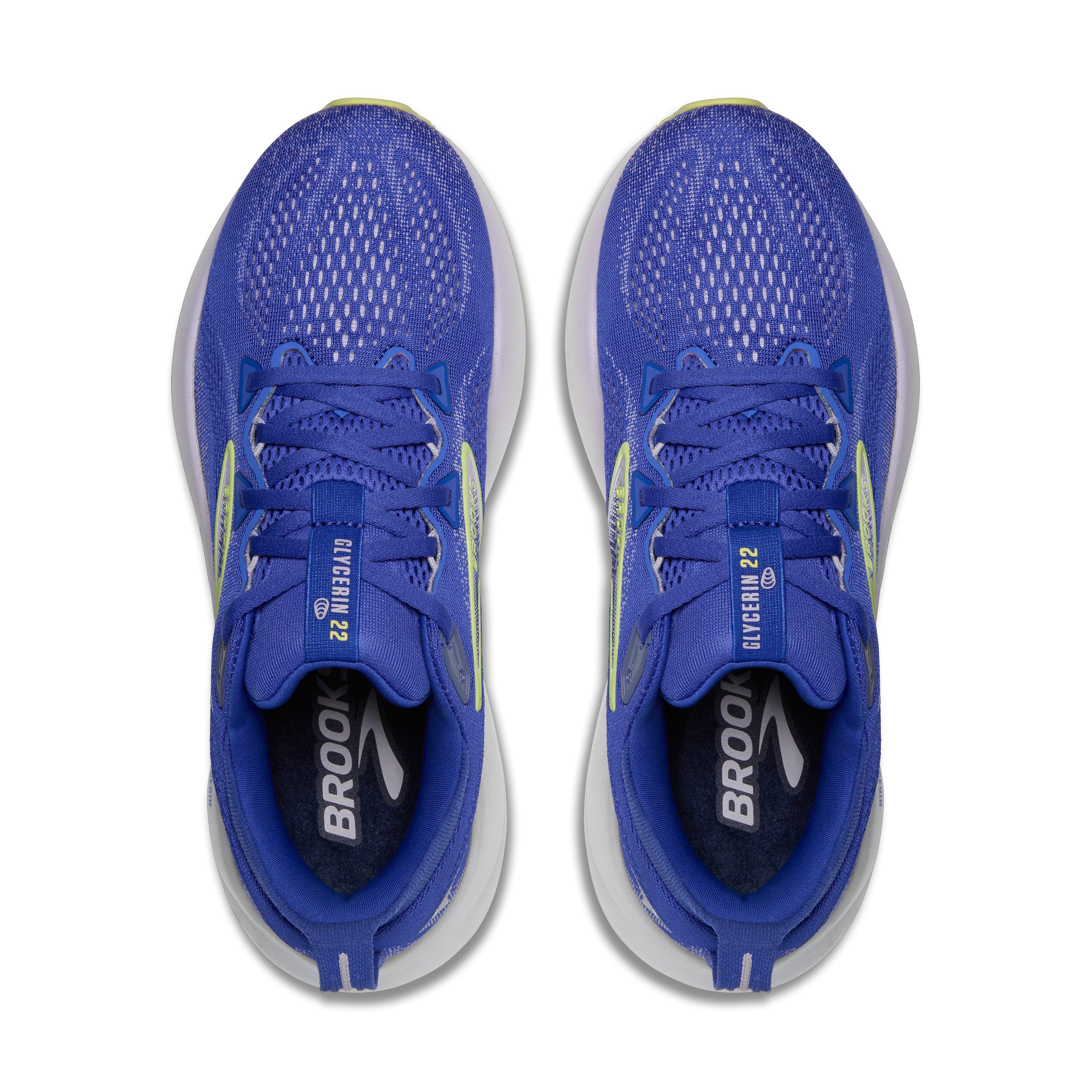Brooks Glycerin 22 "Amparo Blue/Hyper Iris/Yellow" Women's Running Shoe - BLUE/IRIS/YELLOW Thumbnail View 5