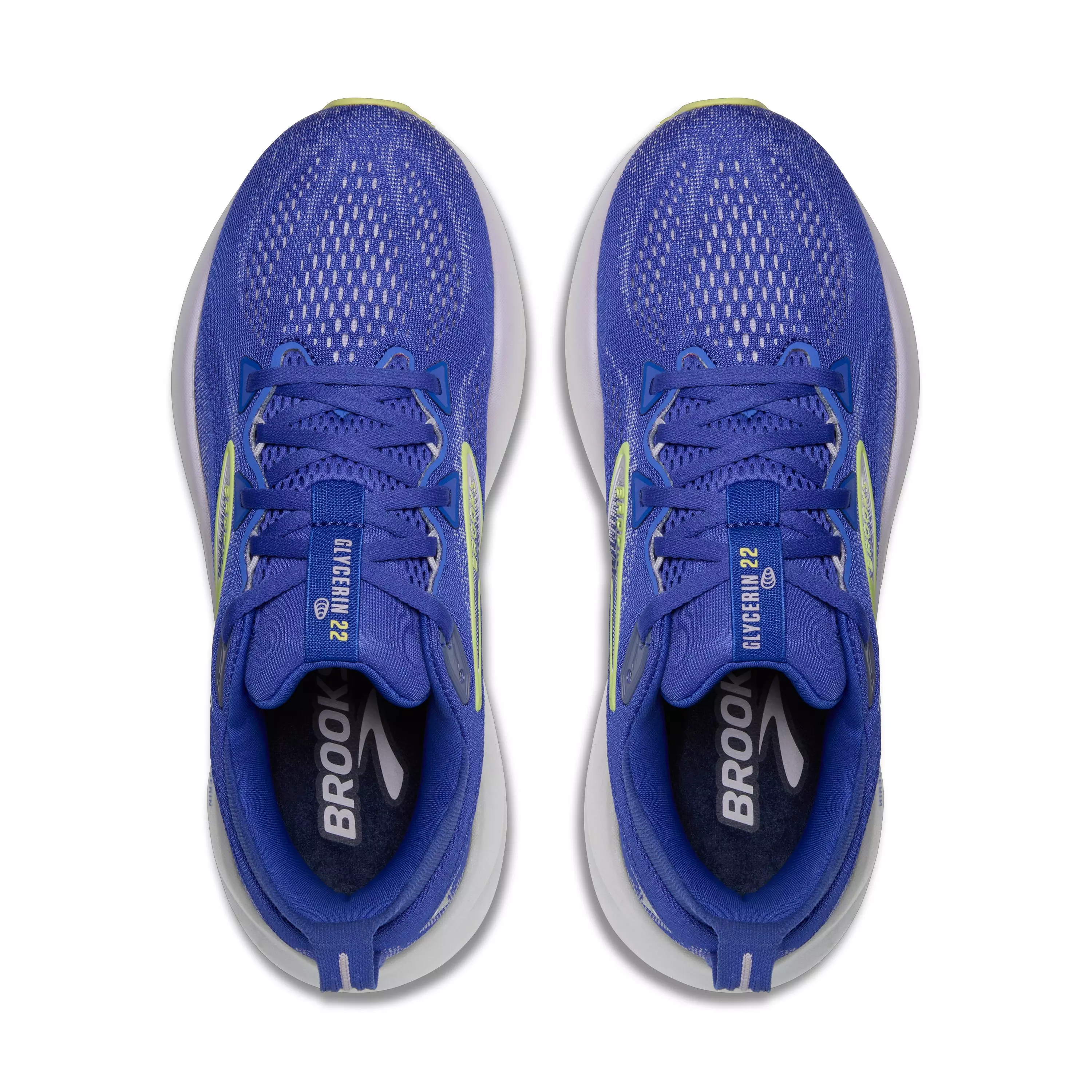 Brooks Glycerin 22 "Amparo Blue/Hyper Iris/Yellow" Women's Running Shoe - BLUE/IRIS/YELLOW