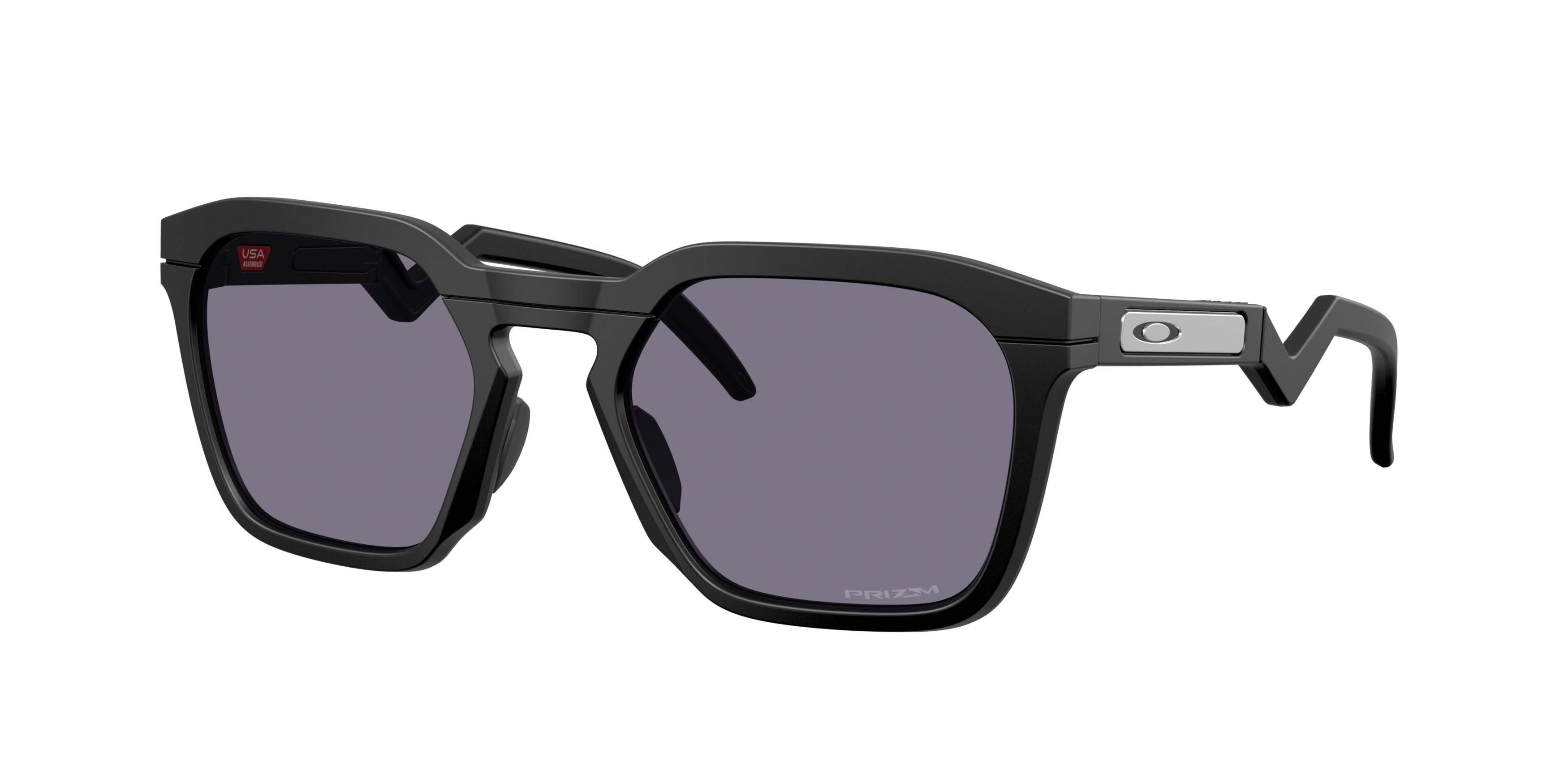 Oakley HSTN SQ Prizm Grey Sunglasses &ndash; Matte Black - BLACK/GREY Thumbnail View 1