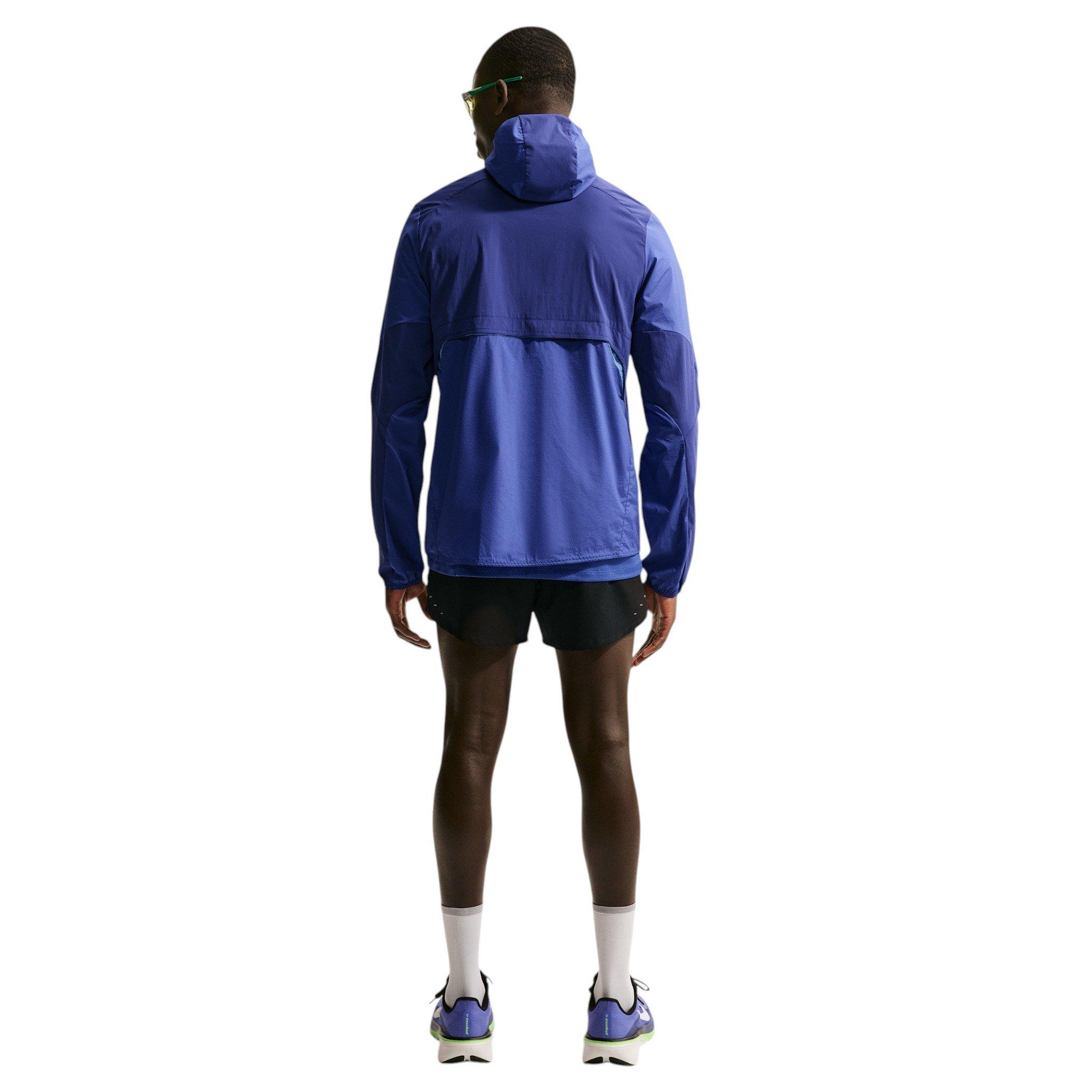 Nike Men's Stride Plus Repel Running Jacket - Blue - BLUE