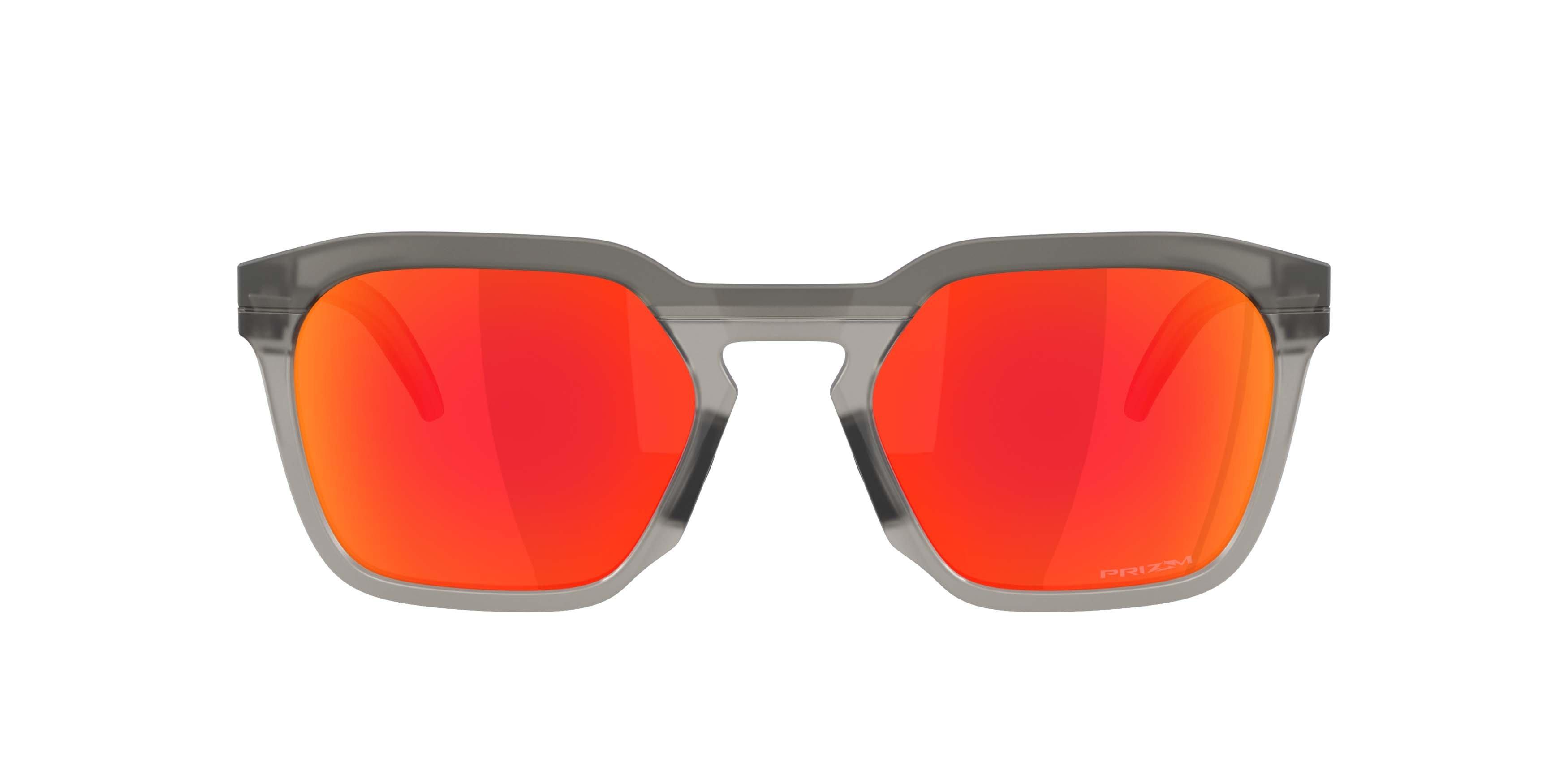 Oakley HSTN SQ Prizm Ruby Sunglasses &ndash; Matte Grey Smoke - GREY/RED Thumbnail View 2