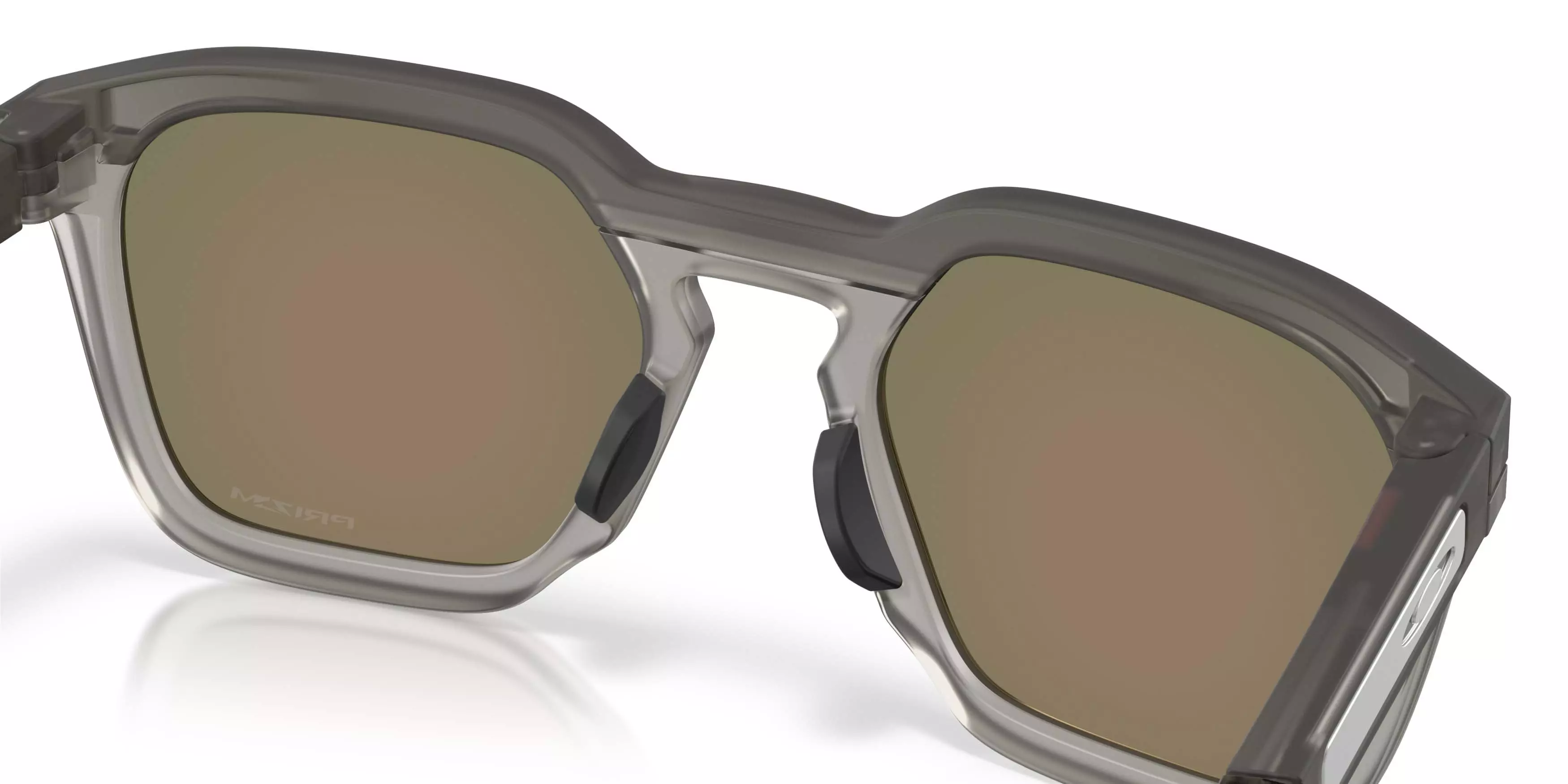 Oakley HSTN SQ Prizm Ruby Sunglasses &ndash; Matte Grey Smoke - GREY/RED