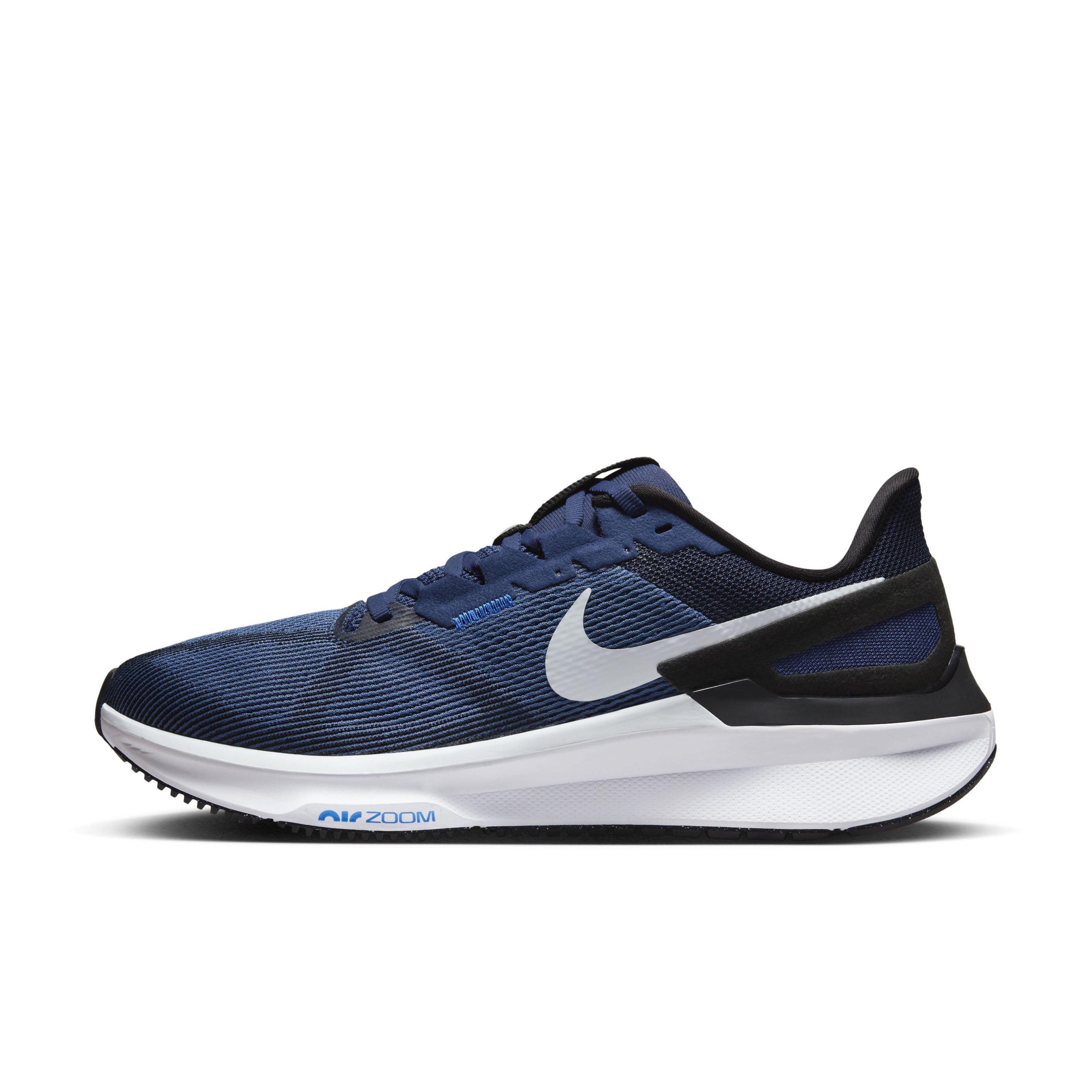 Nike Structure 25 "Midnight Navy/White/Black/Pure Platinum" Men's Running Shoe - NAVY/WHITE/BLACK/PLATINUM Thumbnail View 2