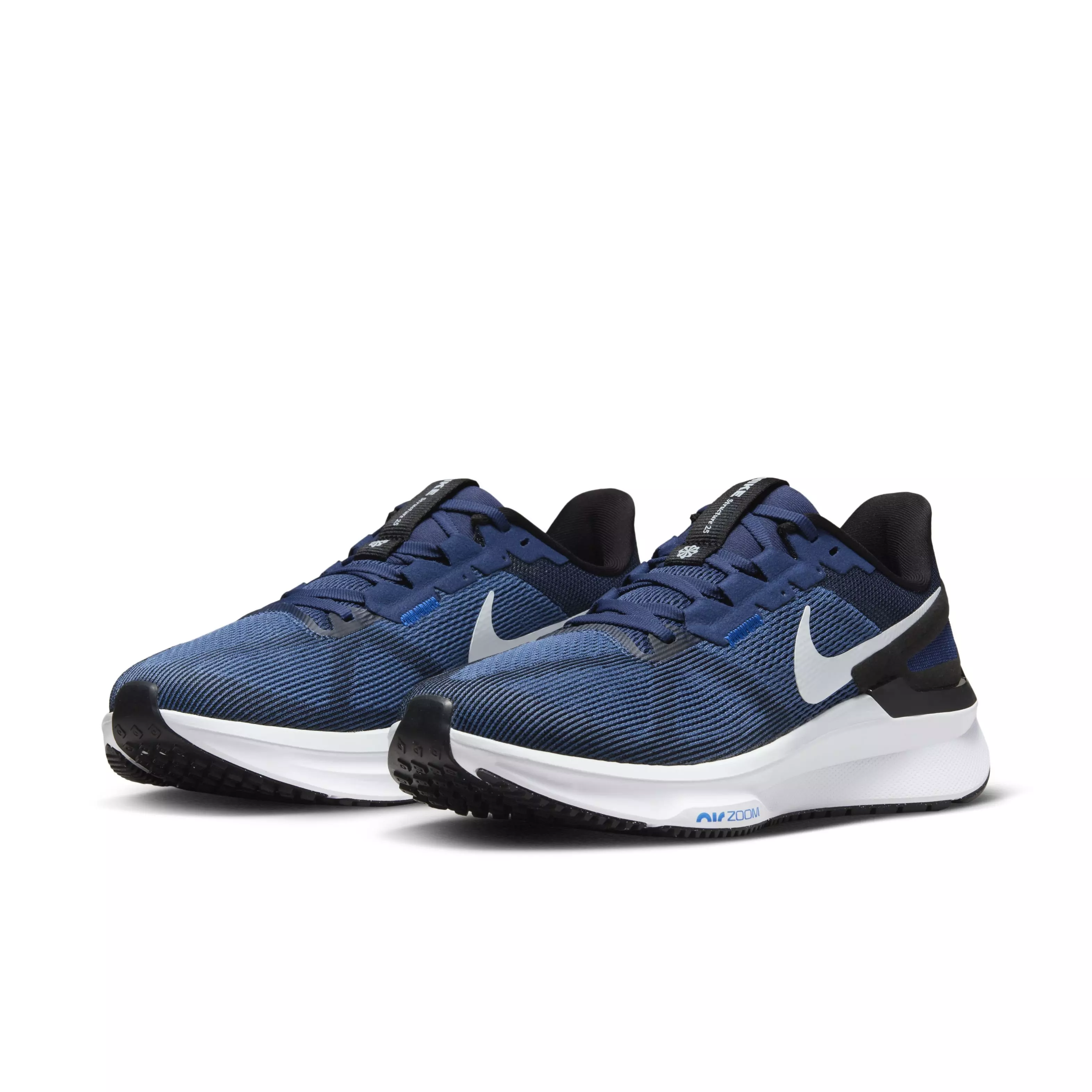 Nike Structure 25 "Midnight Navy/White/Black/Pure Platinum" Men's Running Shoe - NAVY/WHITE/BLACK/PLATINUM