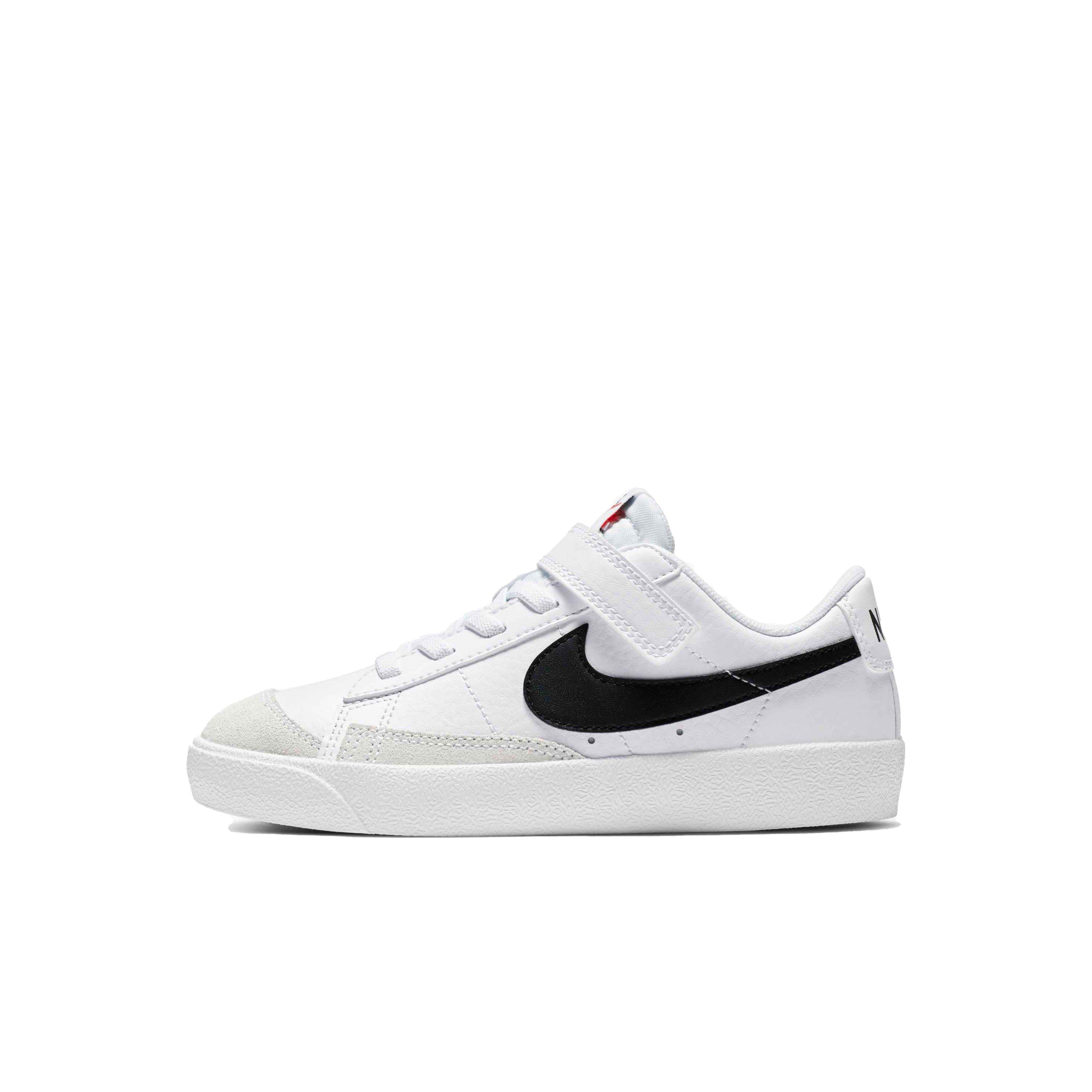 Nike Blazer Low '77 "White/Black/Team Orange" Preschool Boys' Shoe - WHITE/BLACK/ORANGE Thumbnail View 2