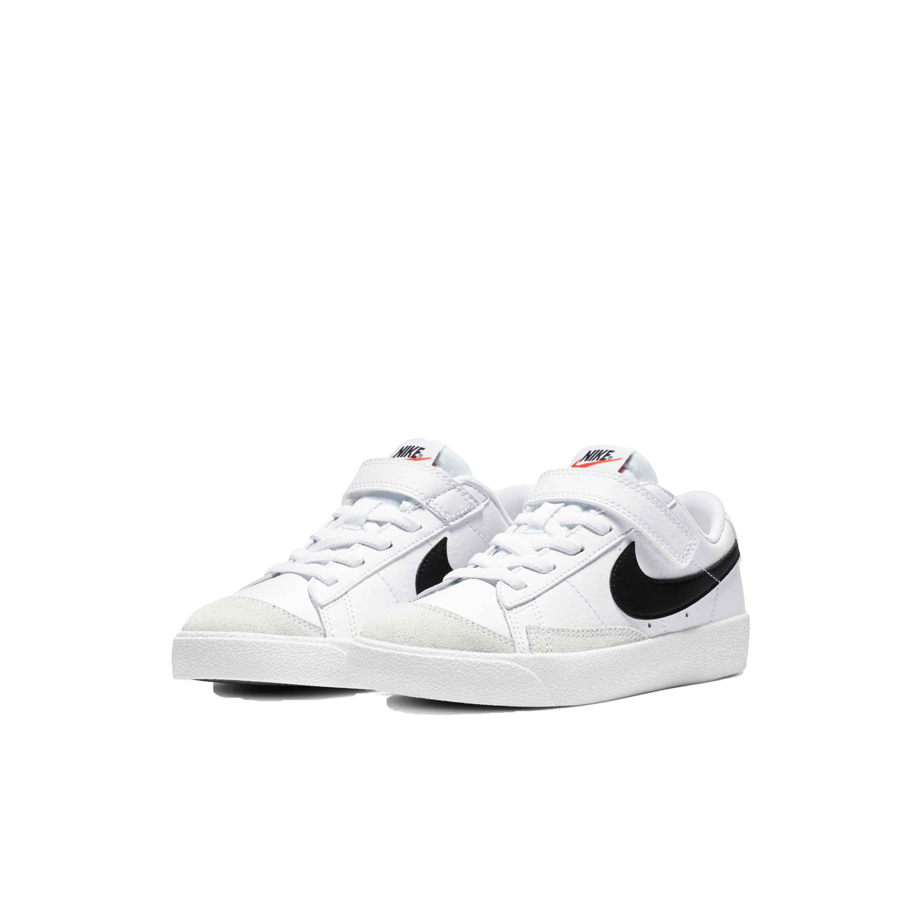 Nike Blazer Low '77 "White/Black/Team Orange" Preschool Boys' Shoe - WHITE/BLACK/ORANGE Thumbnail View 3
