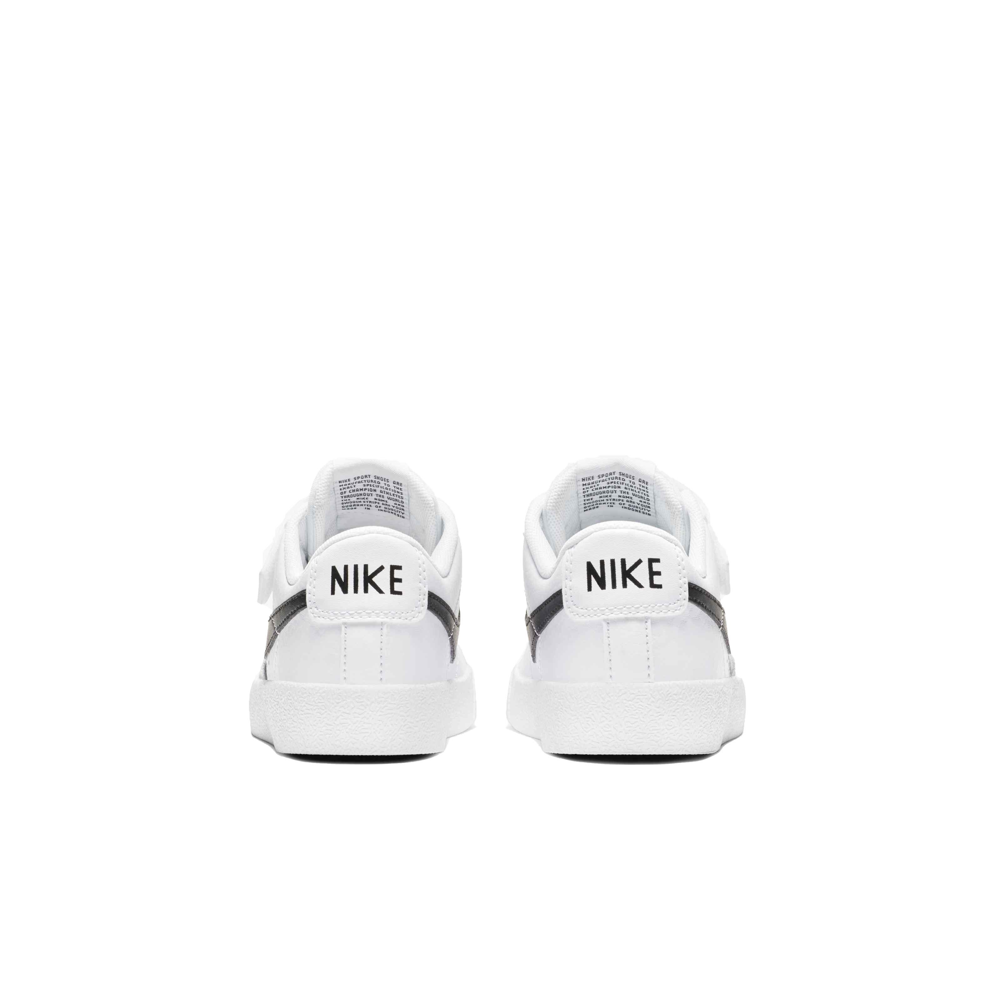 Nike Blazer Low '77 "White/Black/Team Orange" Preschool Boys' Shoe - WHITE/BLACK/ORANGE Thumbnail View 5