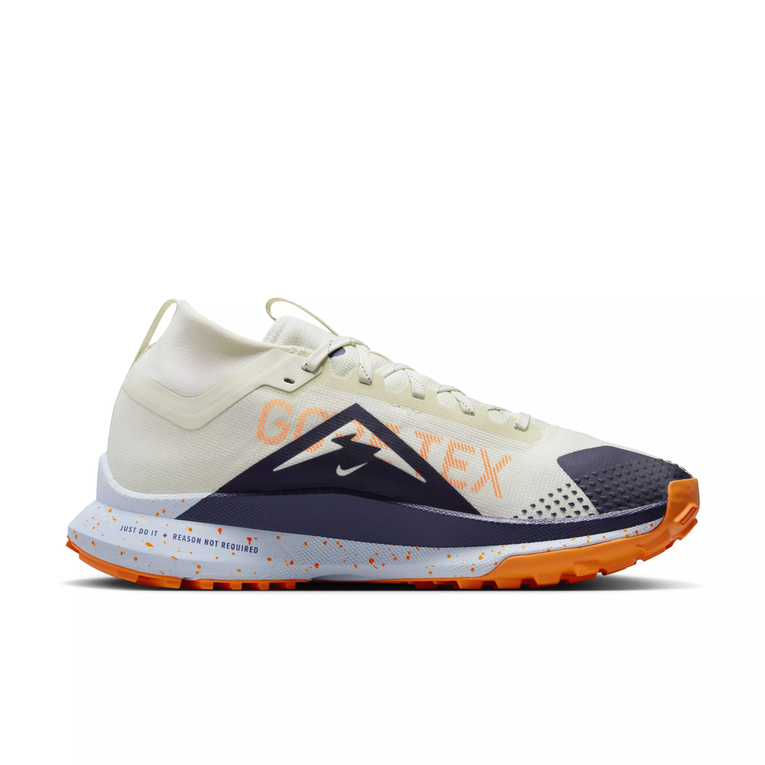 Nike Pegasus Trail 4 GORE-TEX "Beige/Dark Blue/Orange" Men's Trail Running Shoe - BEIGE/DK BLUE/ORANGE