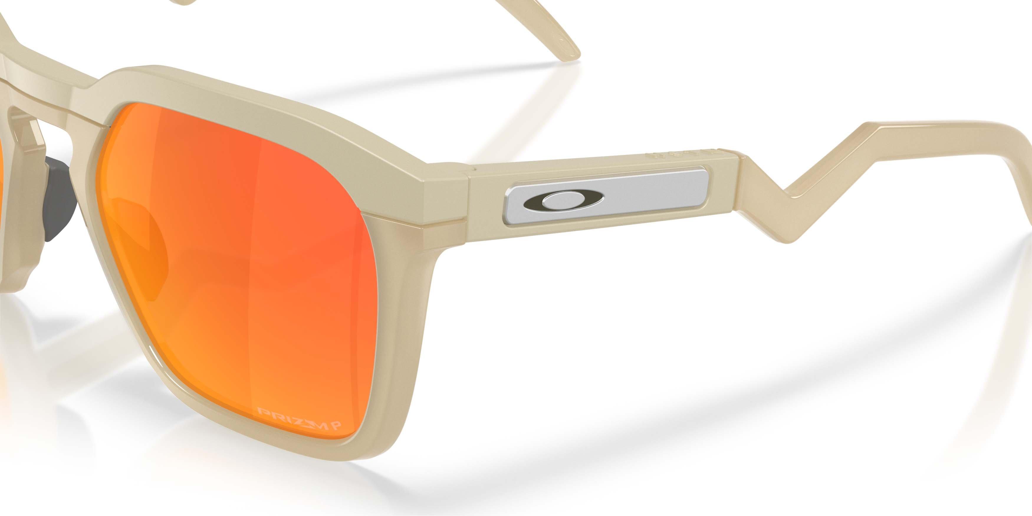 Oakley HSTN SQ Prizm Ruby Polarized Sunglasses &ndash; Matte Sand - BROWN/RED Thumbnail View 4