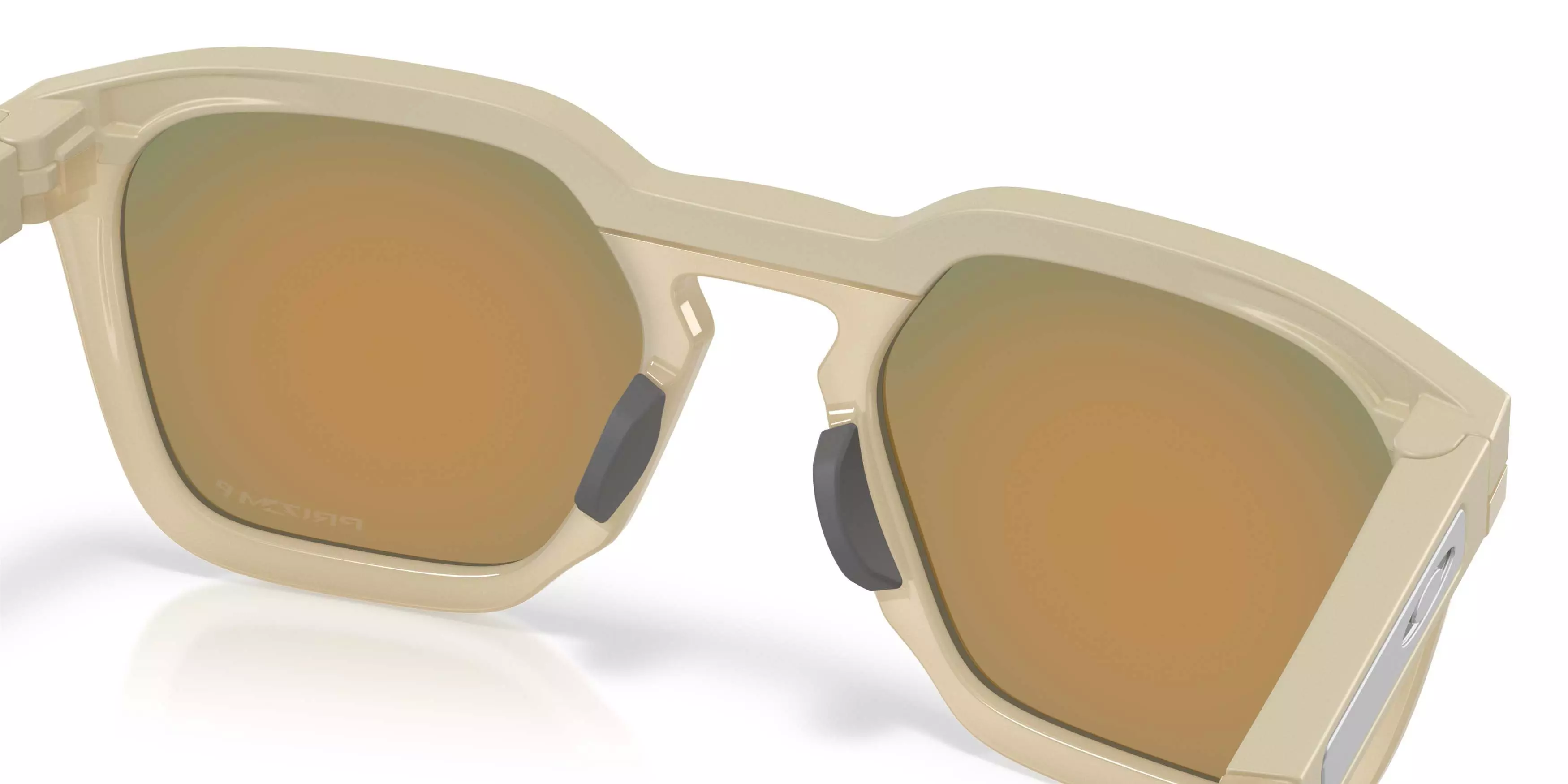 Oakley HSTN SQ Prizm Ruby Polarized Sunglasses &ndash; Matte Sand - BROWN/RED