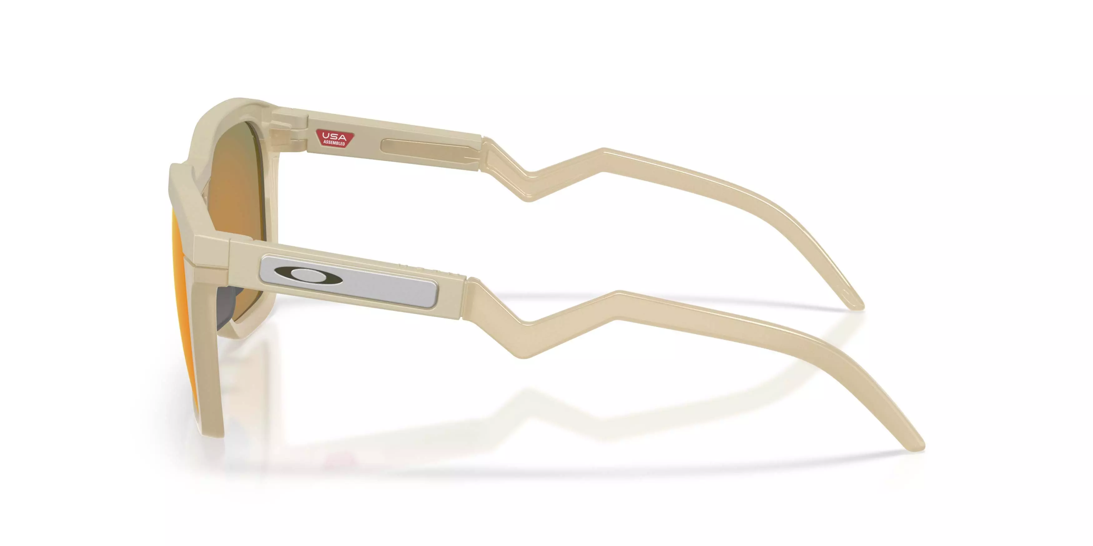 Oakley HSTN SQ Prizm Ruby Polarized Sunglasses &ndash; Matte Sand - BROWN/RED