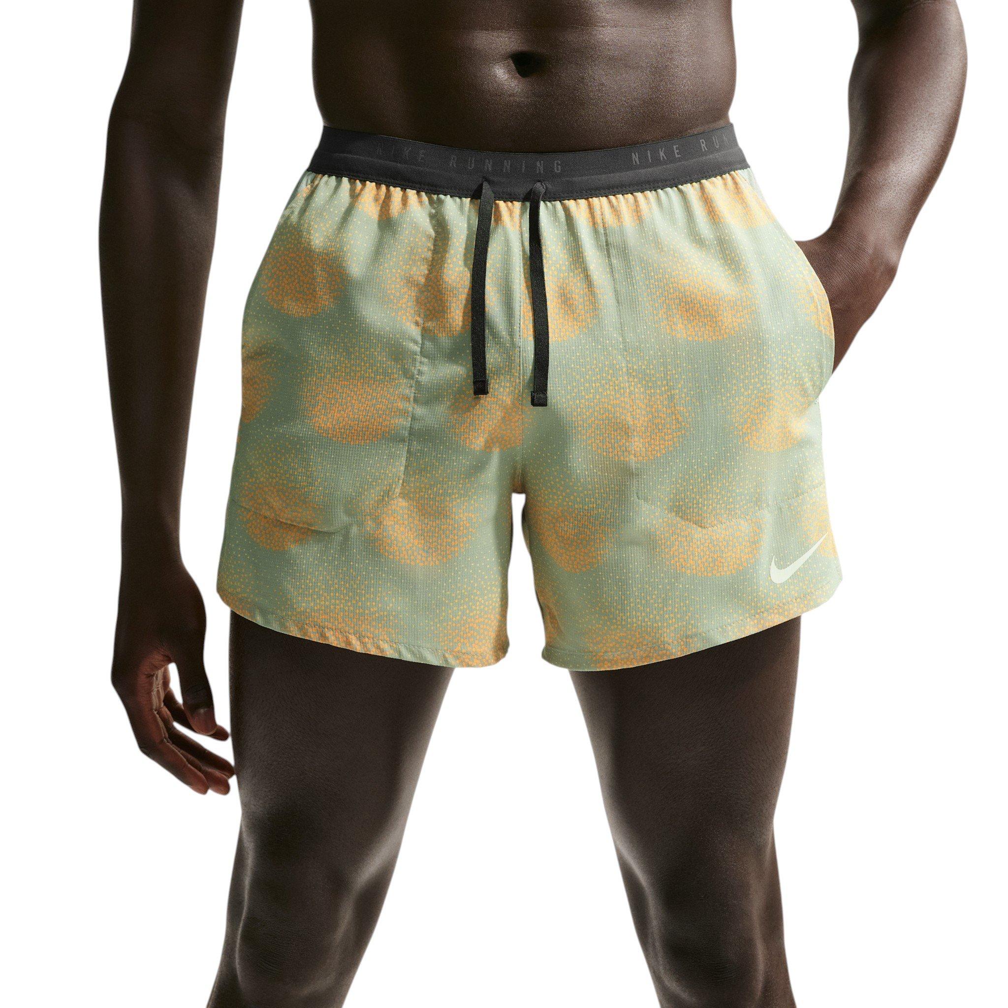 Nike Men's Stride Dri-FIT 5" Brief-Lined Running Shorts - Light Green - LIGHT GREEN