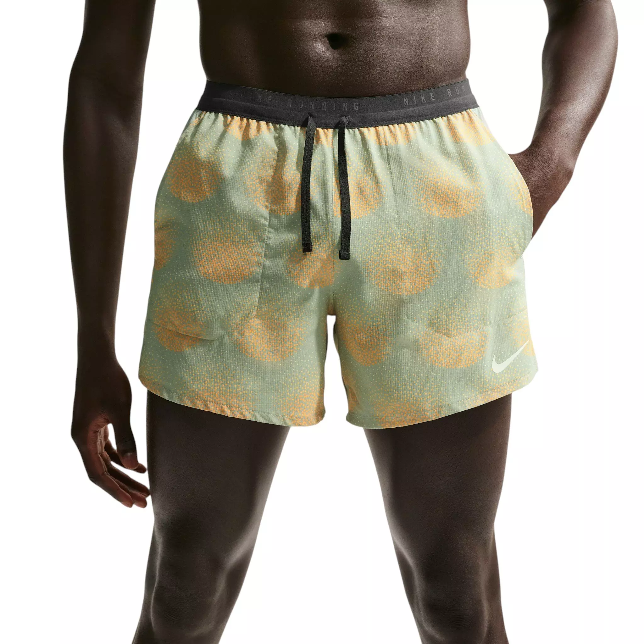 Nike Men's Stride Dri-FIT 5" Brief-Lined Running Shorts - Light Green - LIGHT GREEN